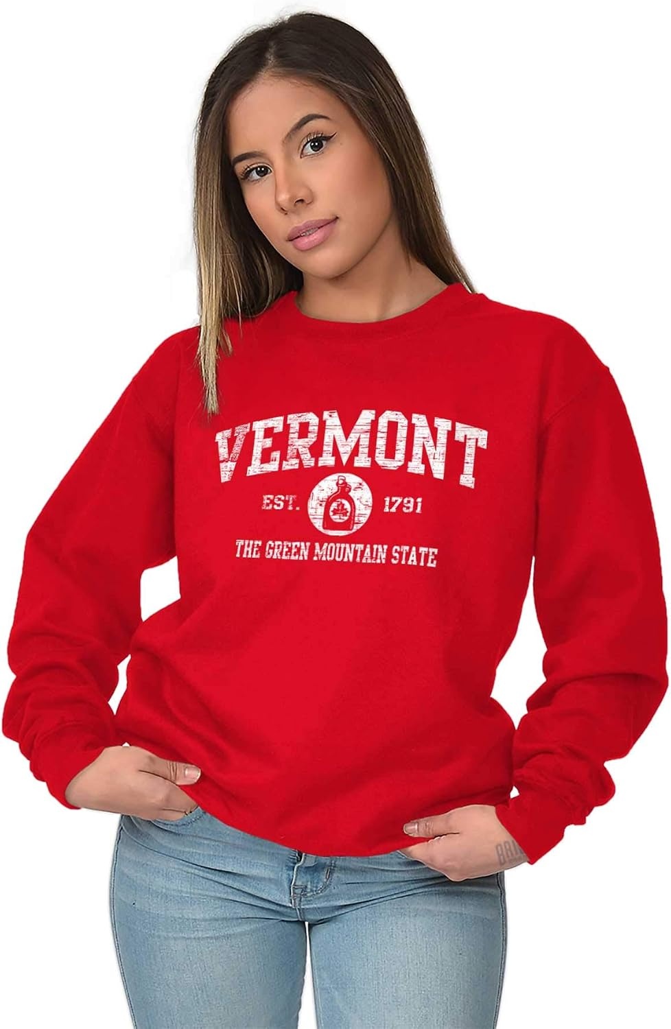 image:imageClassic Vintage American State Souvenir Sweatshirt for Men and WomenRed