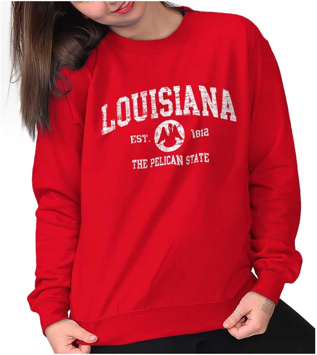 image:imageClassic Vintage American State Souvenir Sweatshirt for Men and WomenRed