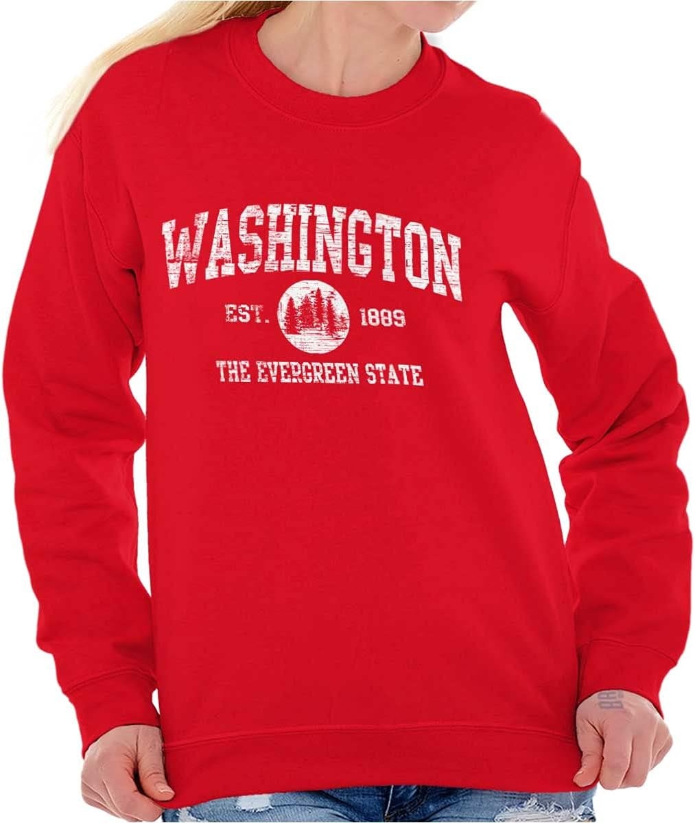 image:imageClassic Vintage American State Souvenir Sweatshirt for Men and WomenRed