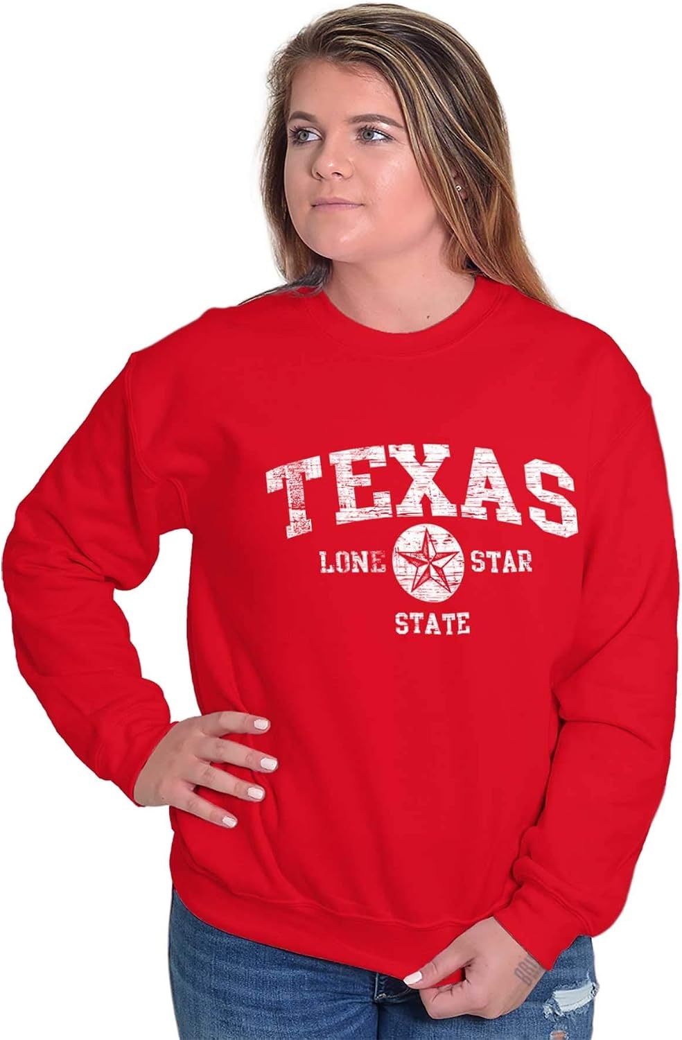 image:imageClassic Vintage American State Souvenir Sweatshirt for Men and WomenRed