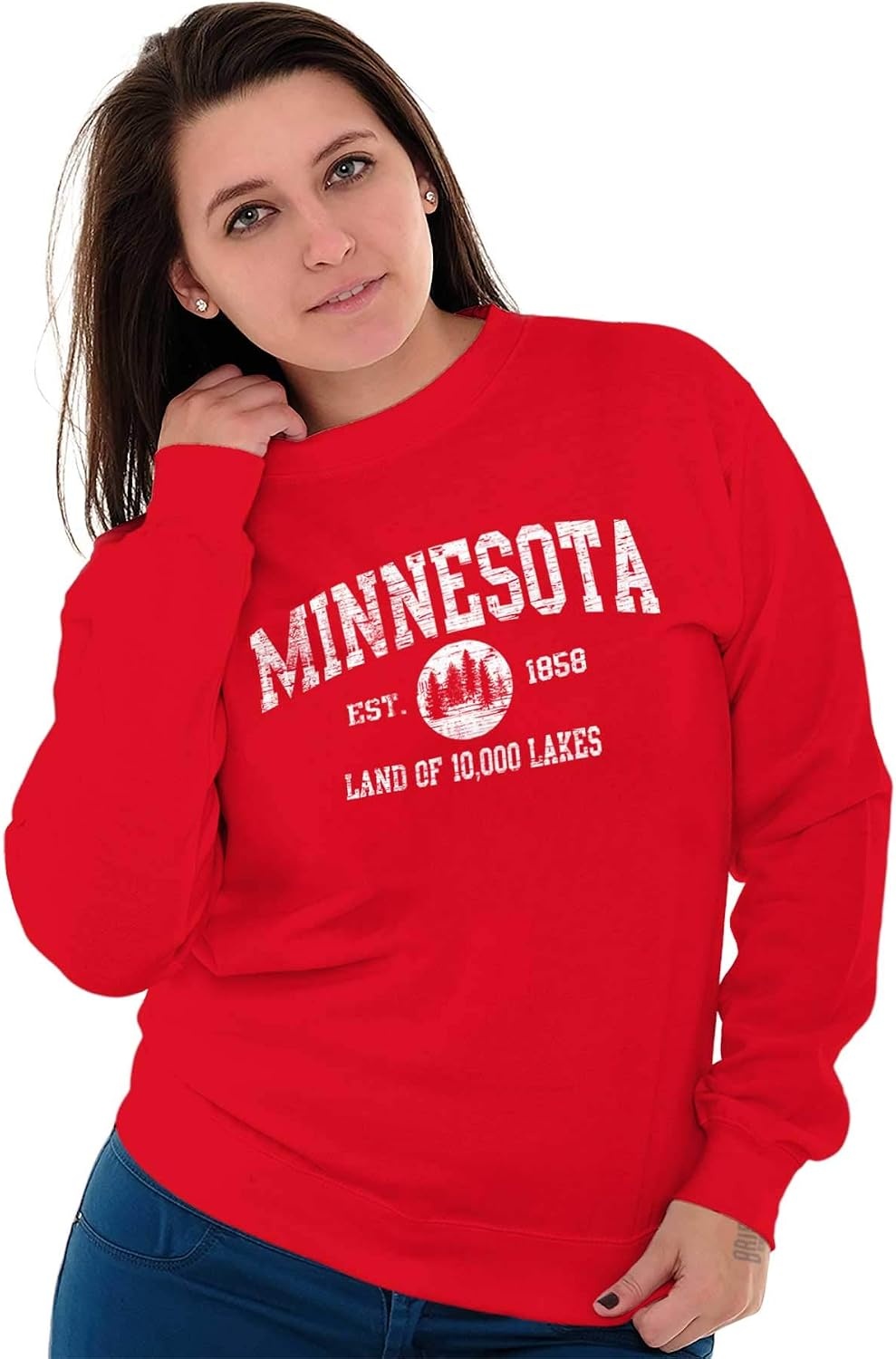 image:imageClassic Vintage American State Souvenir Sweatshirt for Men and WomenRed