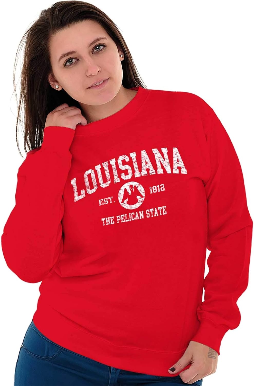image:imageClassic Vintage American State Souvenir Sweatshirt for Men and WomenRed