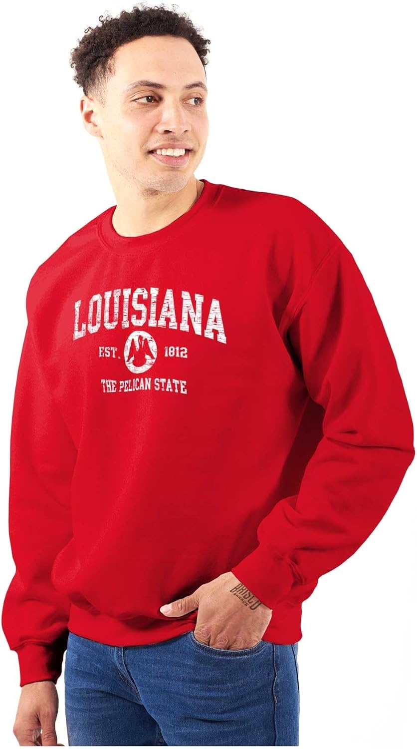 image:imageClassic Vintage American State Souvenir Sweatshirt for Men and WomenRed