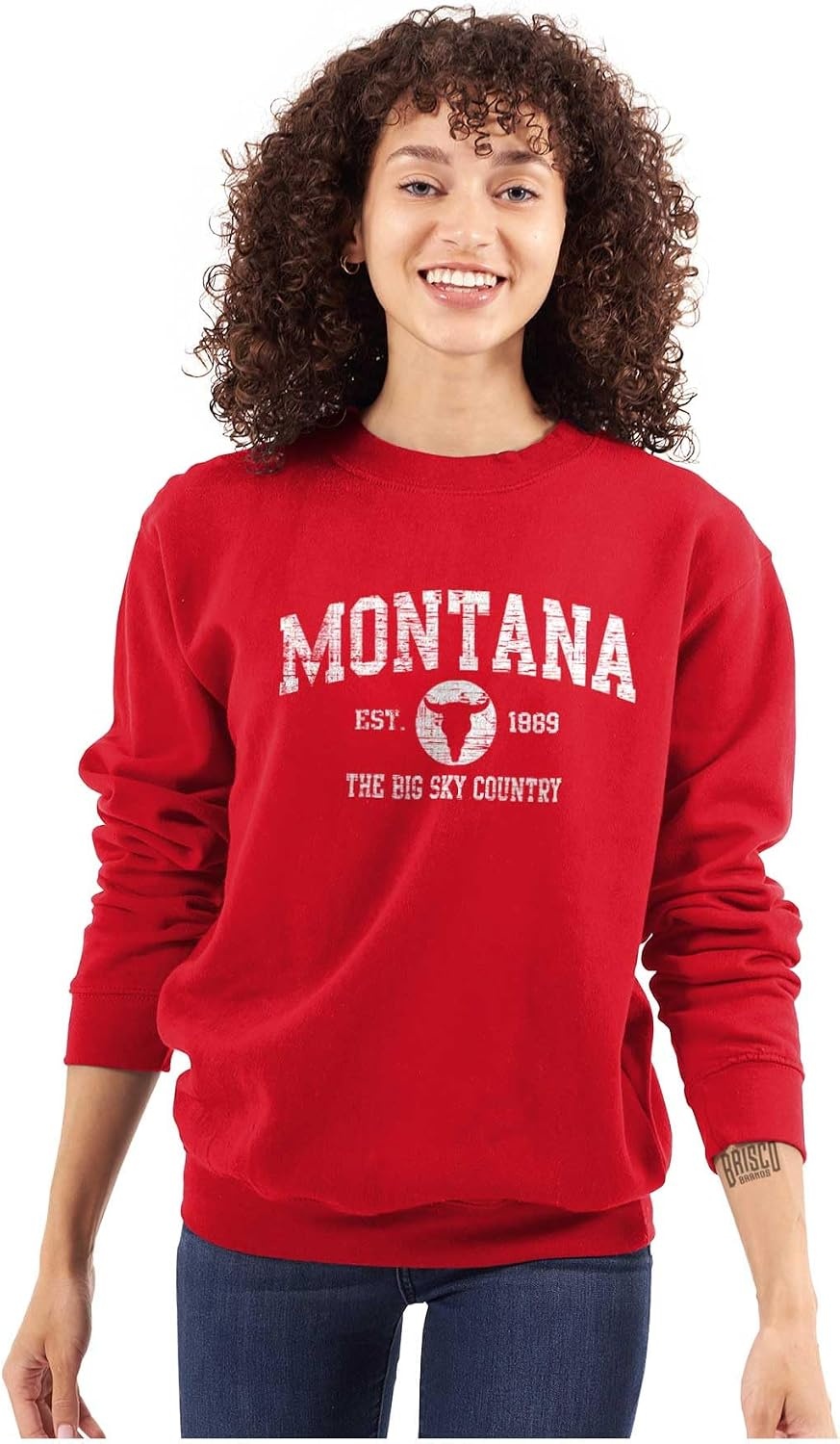 image:imageClassic Vintage American State Souvenir Sweatshirt for Men and WomenRed