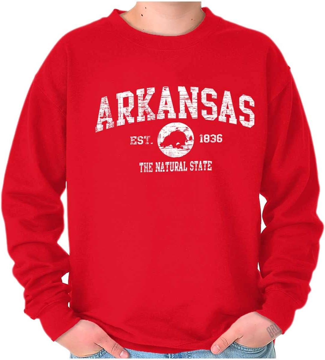 image:imageClassic Vintage American State Souvenir Sweatshirt for Men and WomenRed