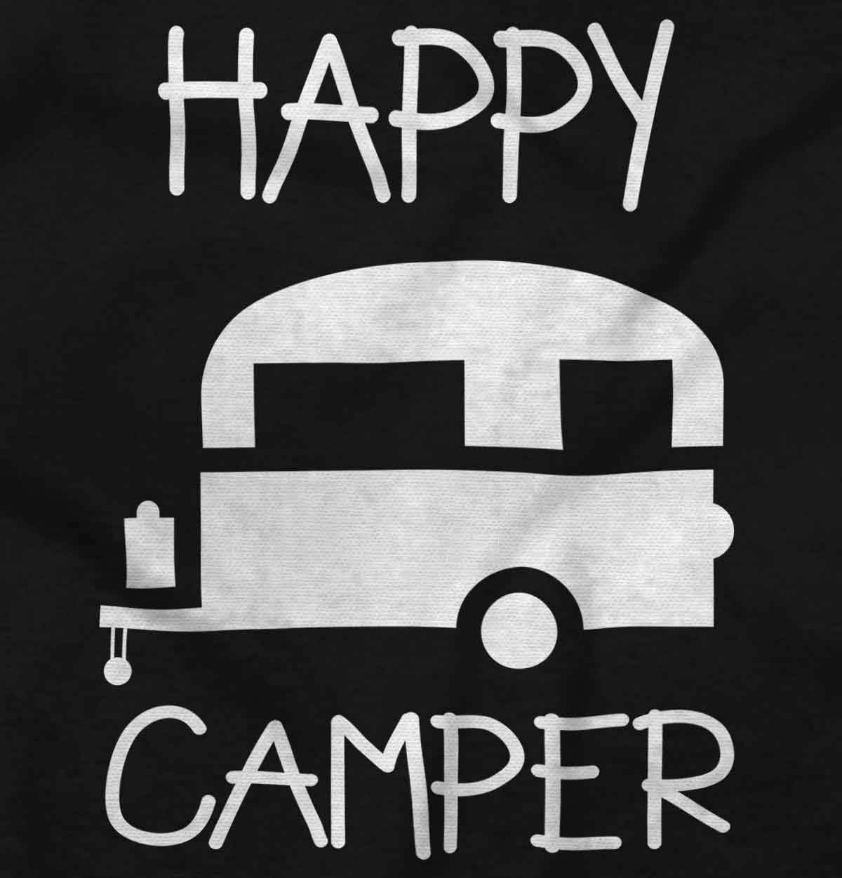 image:imageHappy Camper Outdoorsy Toddler Boy Girl T ShirtBlack