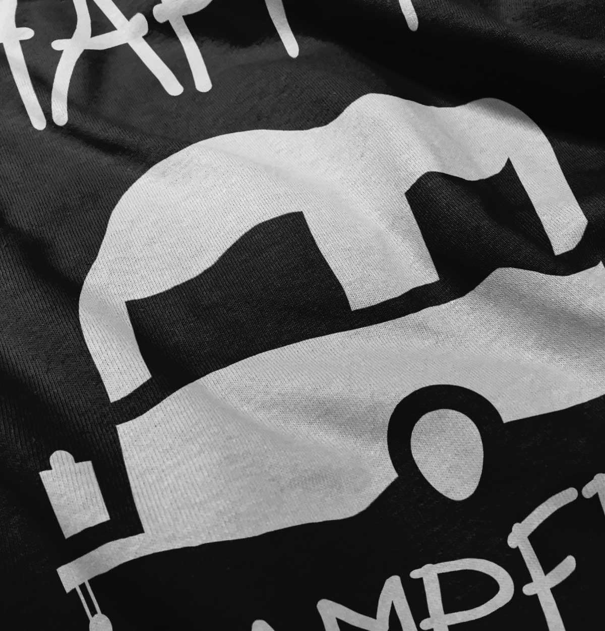 image:imageHappy Camper Outdoorsy Toddler Boy Girl T ShirtBlack