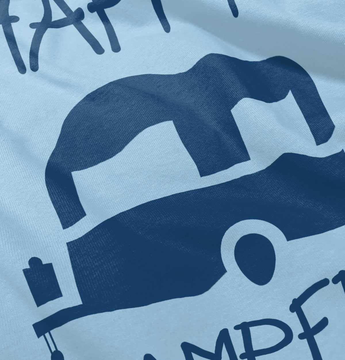 image:imageHappy Camper Outdoorsy Toddler Boy Girl T ShirtLight Blue