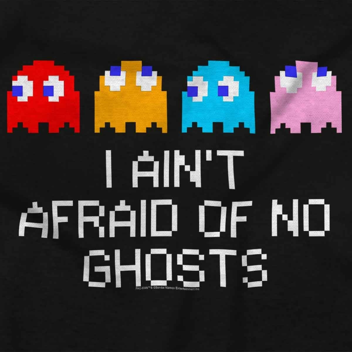 image:imagePacman I Aint Afraid of No Ghosts Toddler Baby Graphic T ShirtBlack