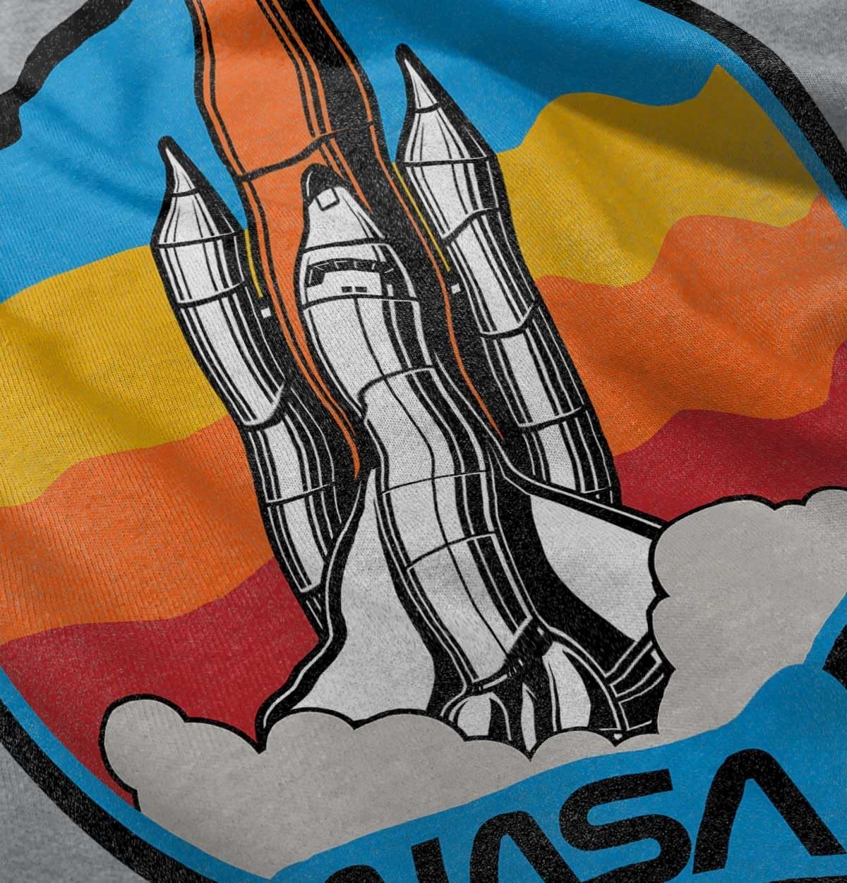 image:imageRetro NASA Worm Logo Rocket Launch Toddler Boy Girl T ShirtHeather