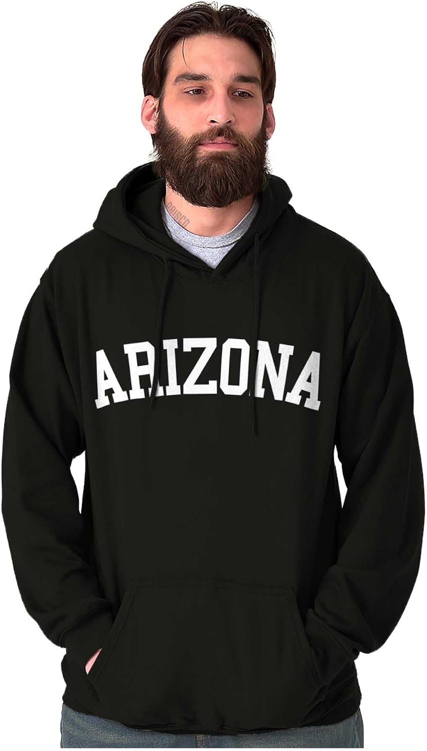 image:imageUSA State Simple Traditional Classic Hooded Sweatshirt Women MenBlack