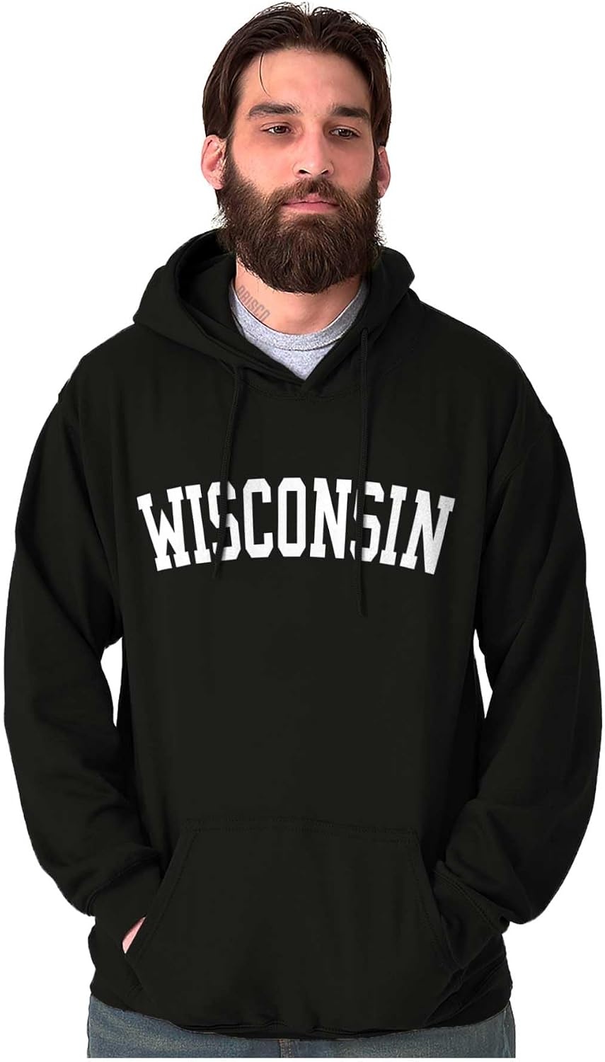 image:imageUSA State Simple Traditional Classic Hooded Sweatshirt Women MenBlack