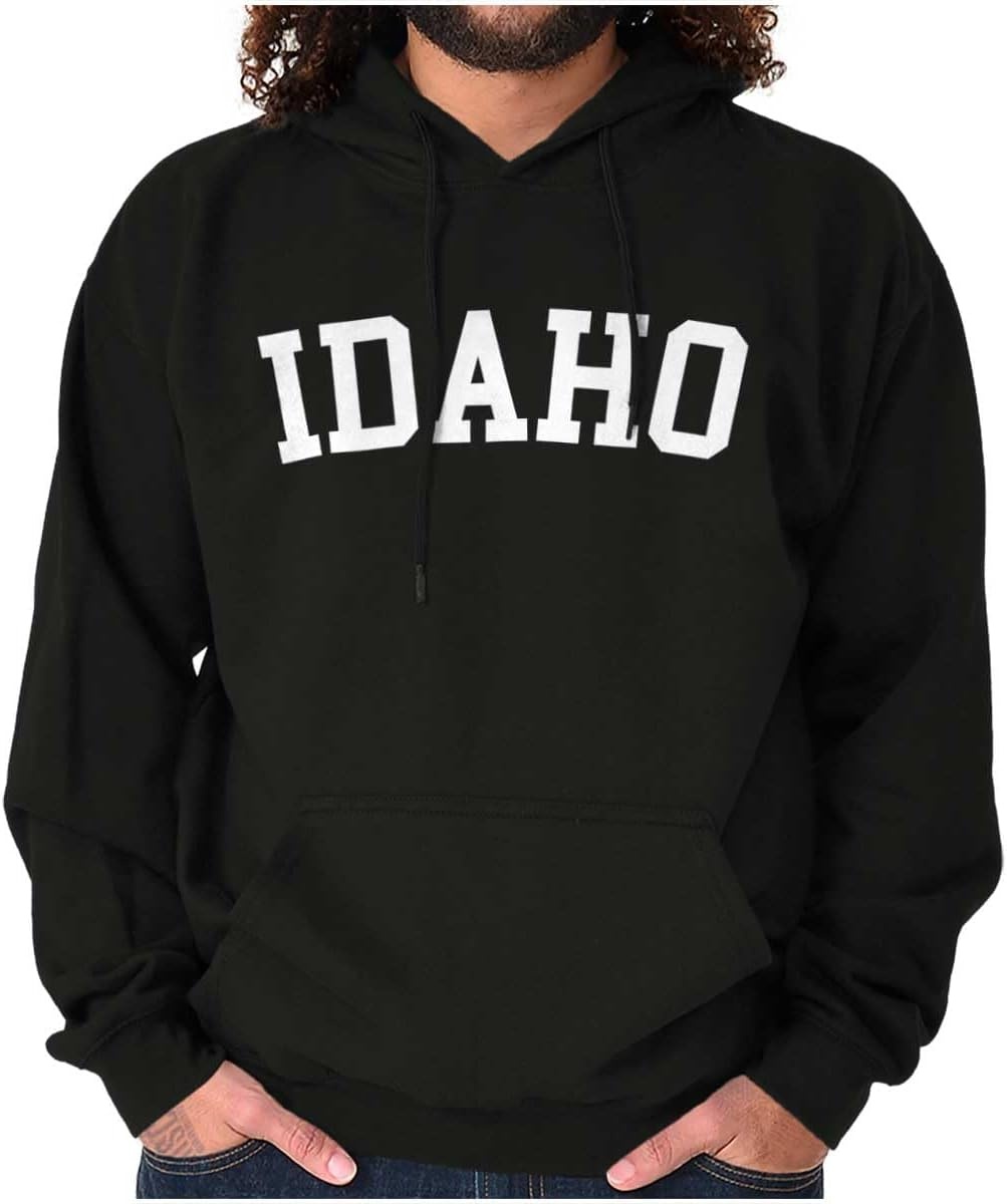 image:imageUSA State Simple Traditional Classic Hooded Sweatshirt Women MenBlack