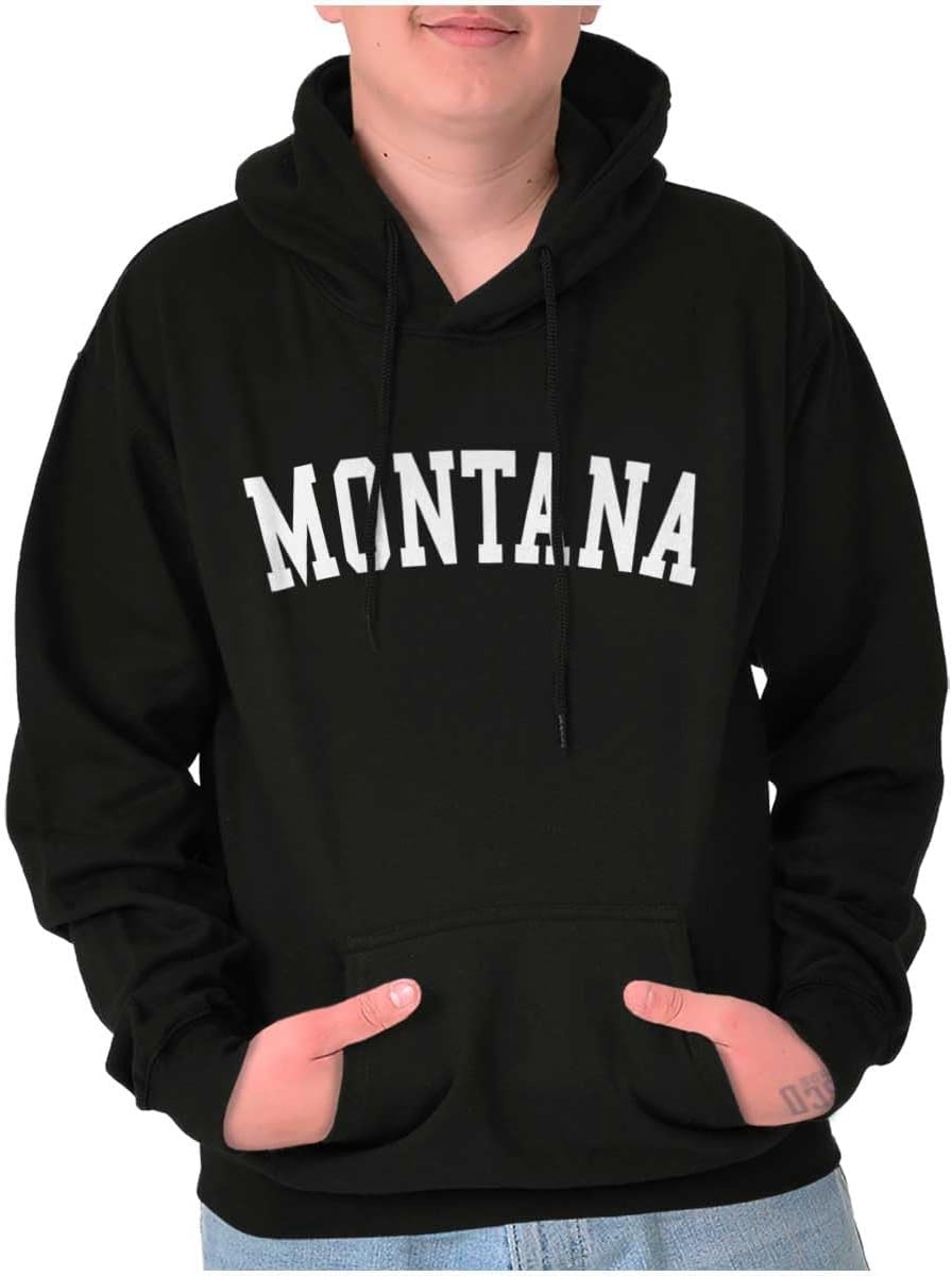 image:imageUSA State Simple Traditional Classic Hooded Sweatshirt Women MenBlack