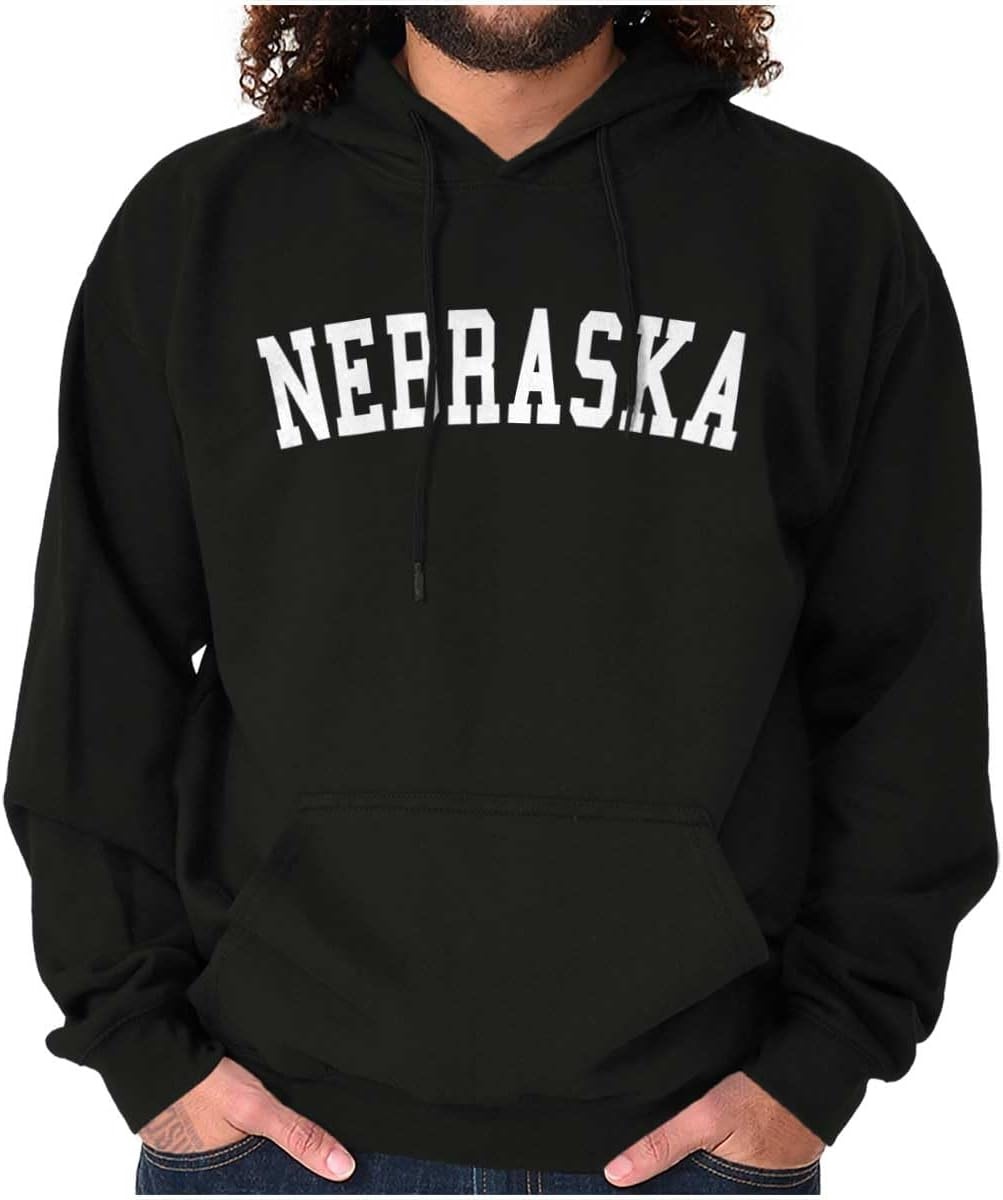 image:imageUSA State Simple Traditional Classic Hooded Sweatshirt Women MenBlack