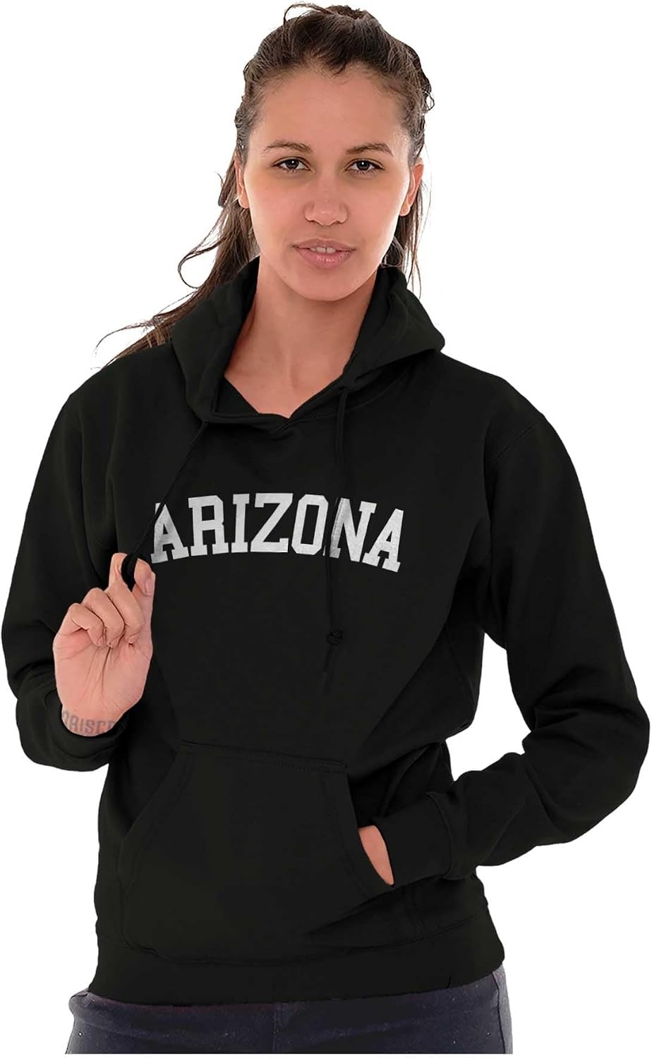 image:imageUSA State Simple Traditional Classic Hooded Sweatshirt Women MenBlack