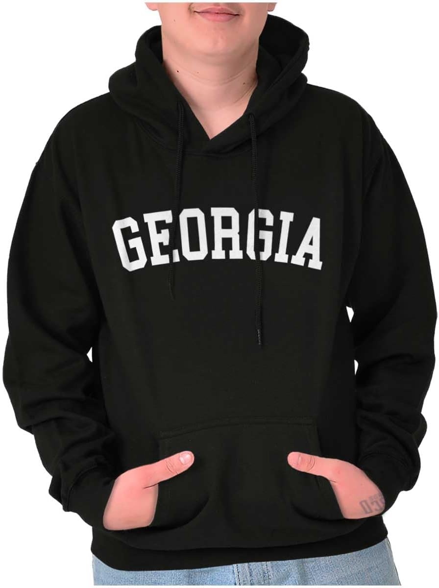 image:imageUSA State Simple Traditional Classic Hooded Sweatshirt Women MenBlack