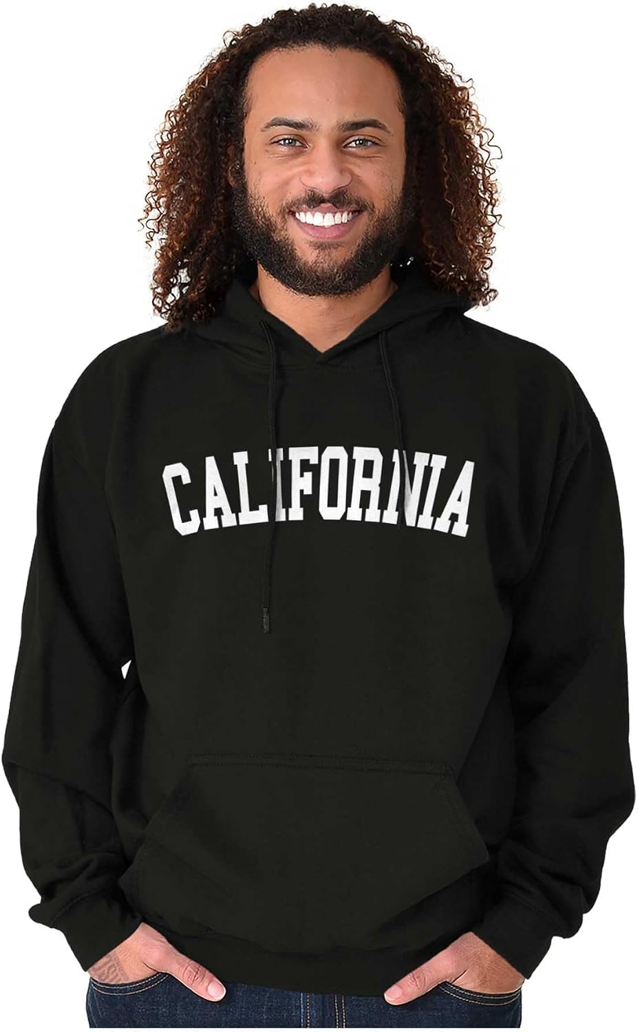 image:imageUSA State Simple Traditional Classic Hooded Sweatshirt Women MenBlack