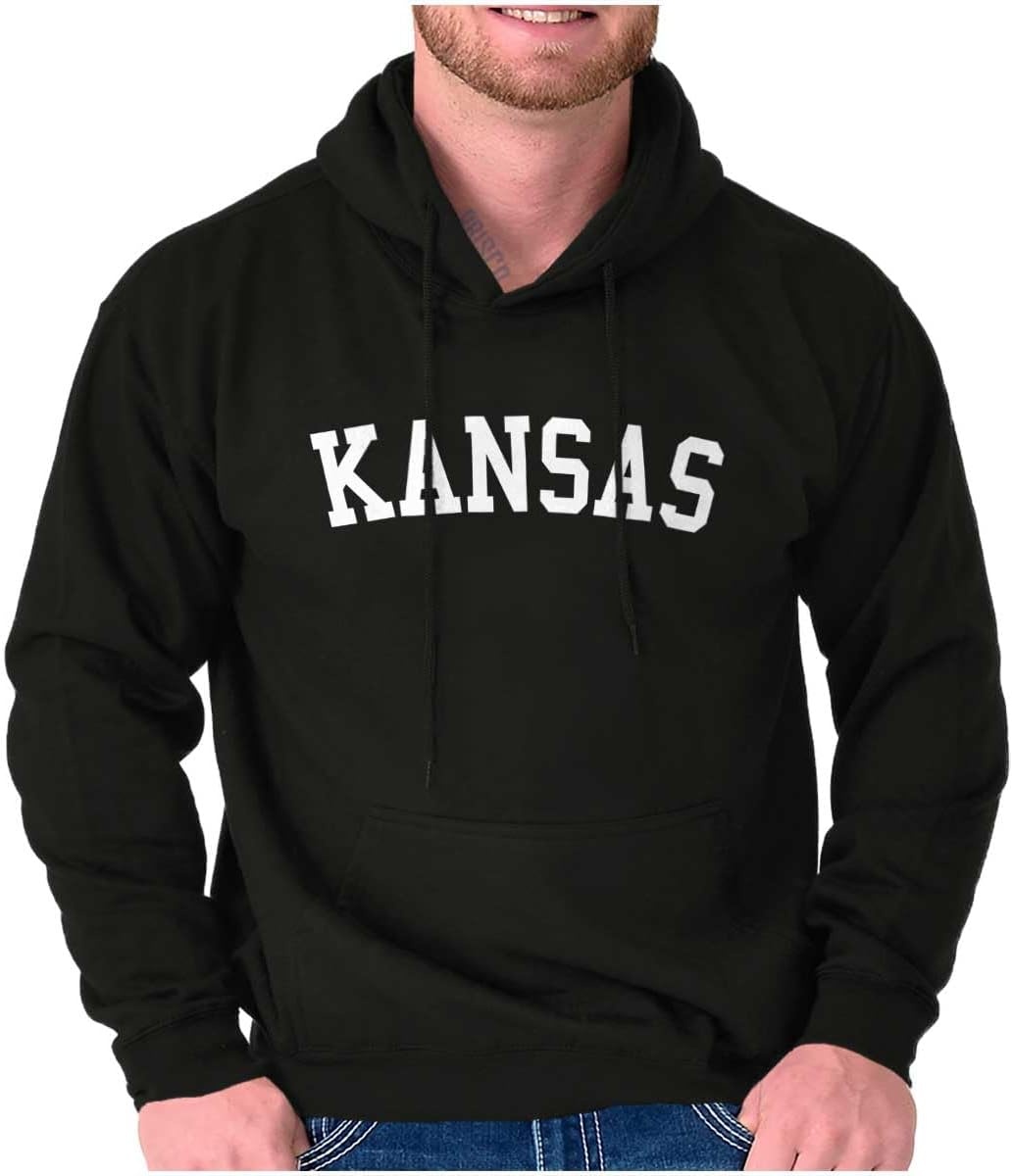 image:imageUSA State Simple Traditional Classic Hooded Sweatshirt Women MenBlack
