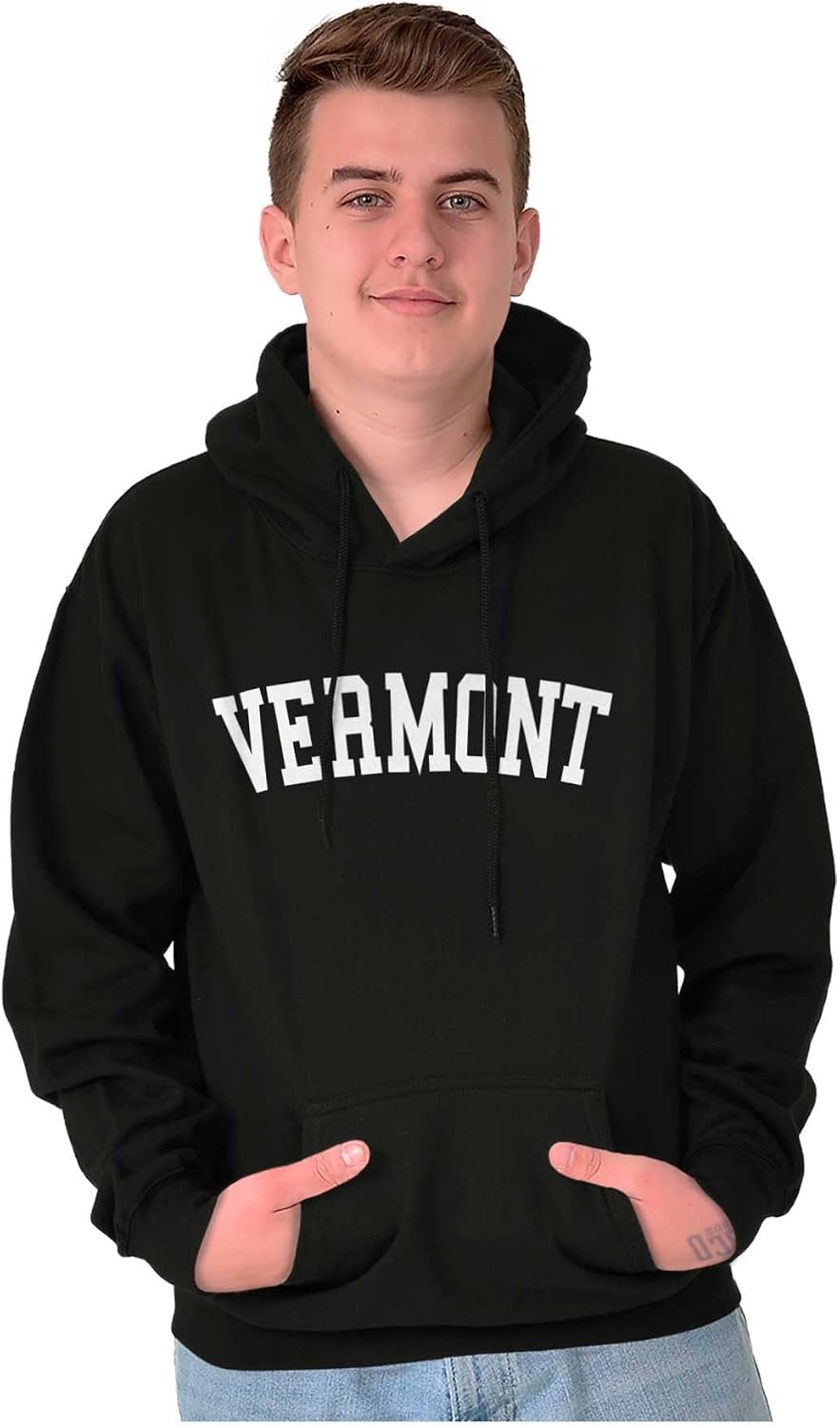 image:imageUSA State Simple Traditional Classic Hooded Sweatshirt Women MenBlack