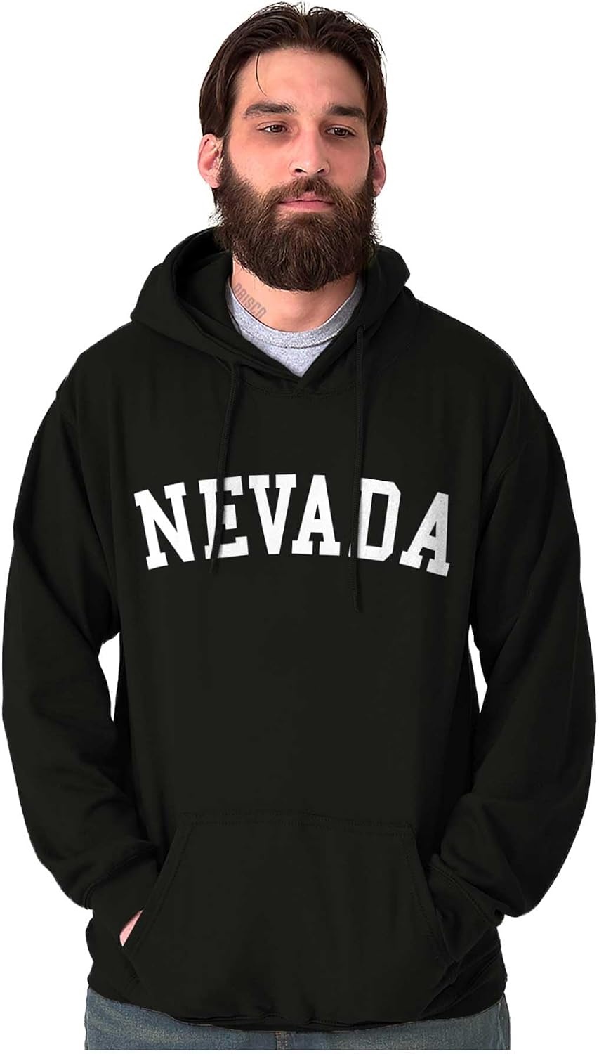 image:imageUSA State Simple Traditional Classic Hooded Sweatshirt Women MenBlack