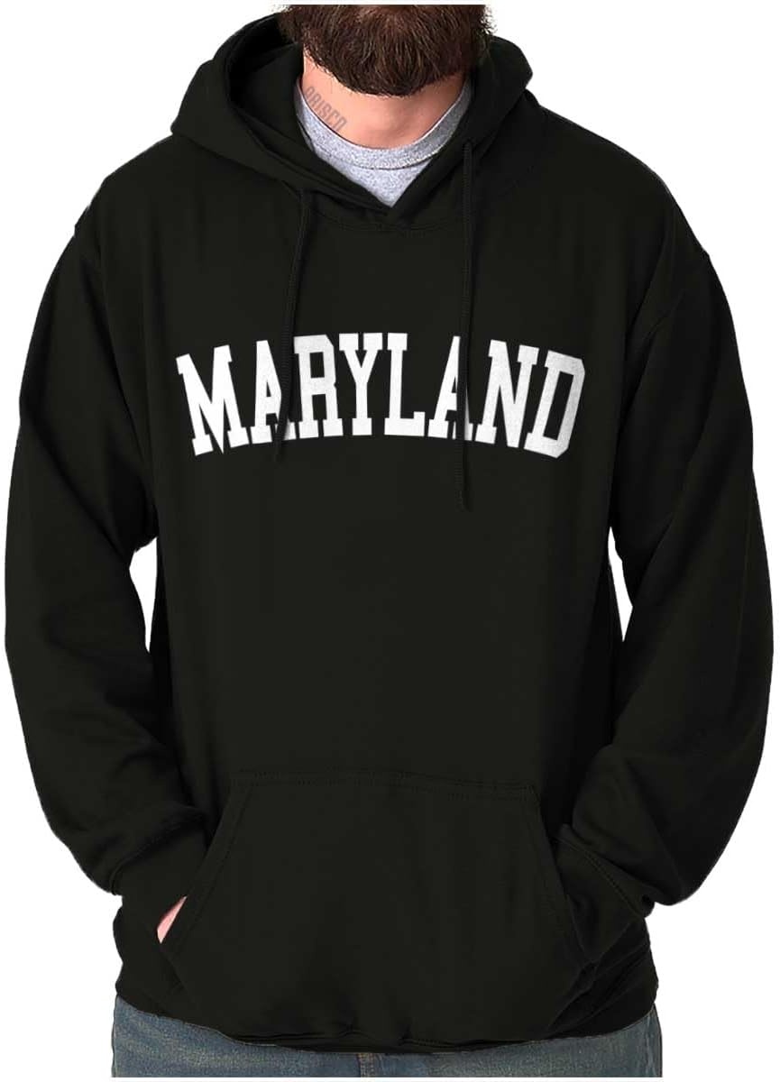 image:imageUSA State Simple Traditional Classic Hooded Sweatshirt Women MenBlack
