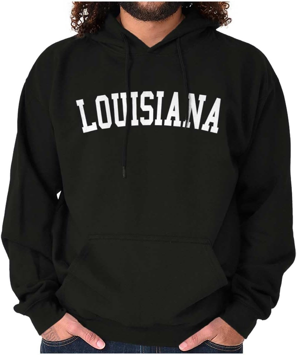 image:imageUSA State Simple Traditional Classic Hooded Sweatshirt Women MenBlack