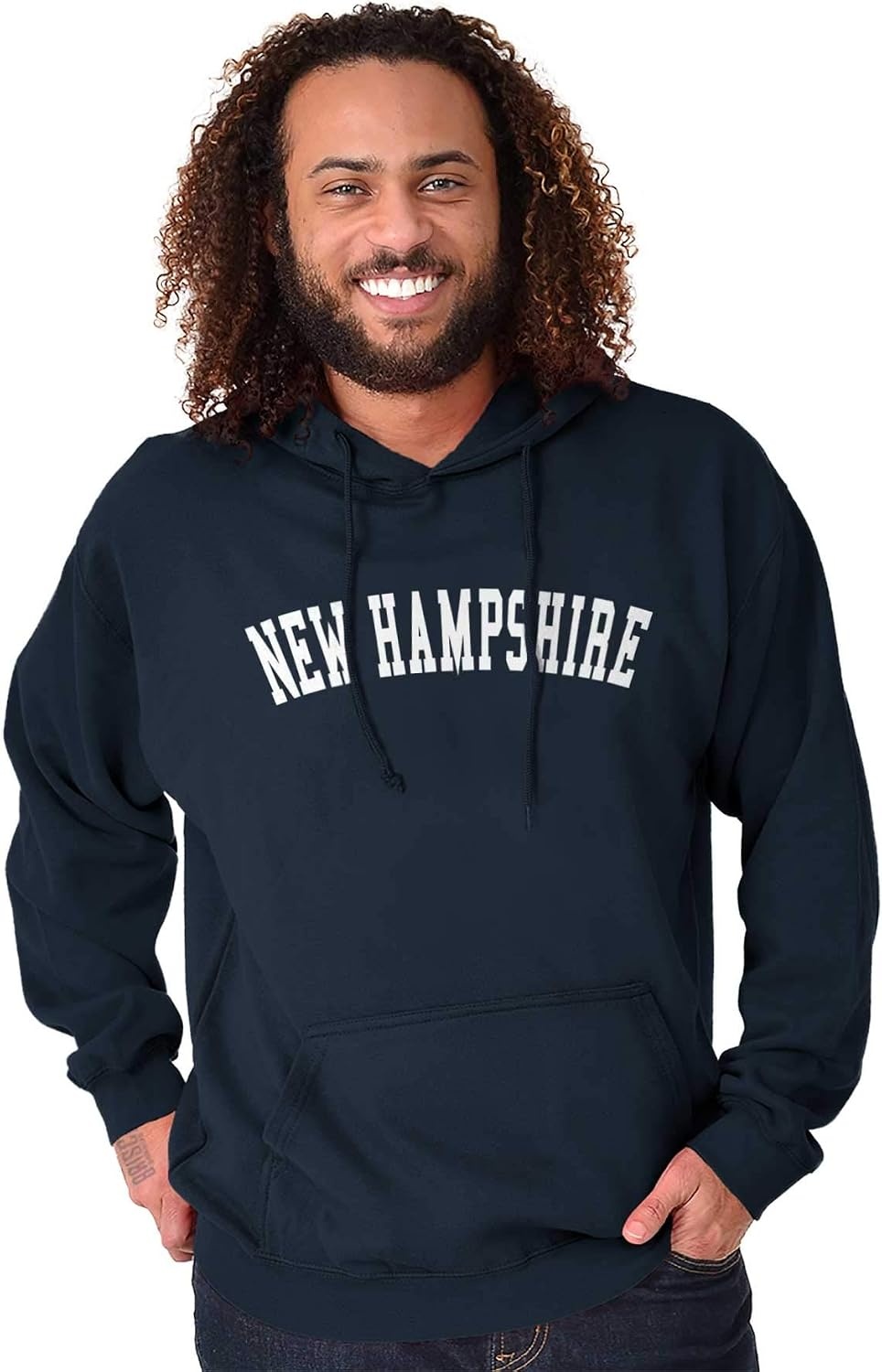 image:imageUSA State Simple Traditional Classic Hooded Sweatshirt Women MenNavy