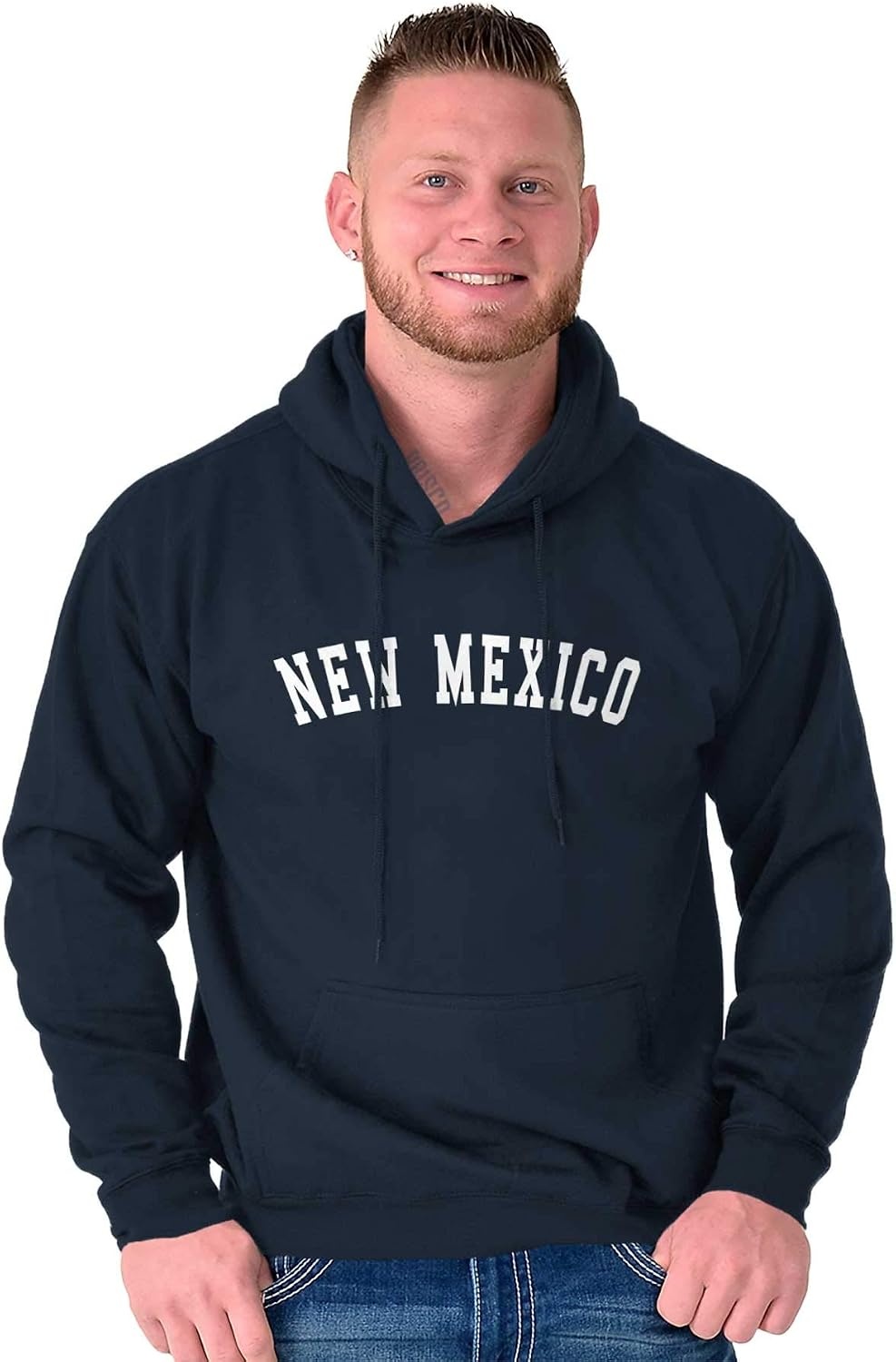 image:imageUSA State Simple Traditional Classic Hooded Sweatshirt Women MenNavy