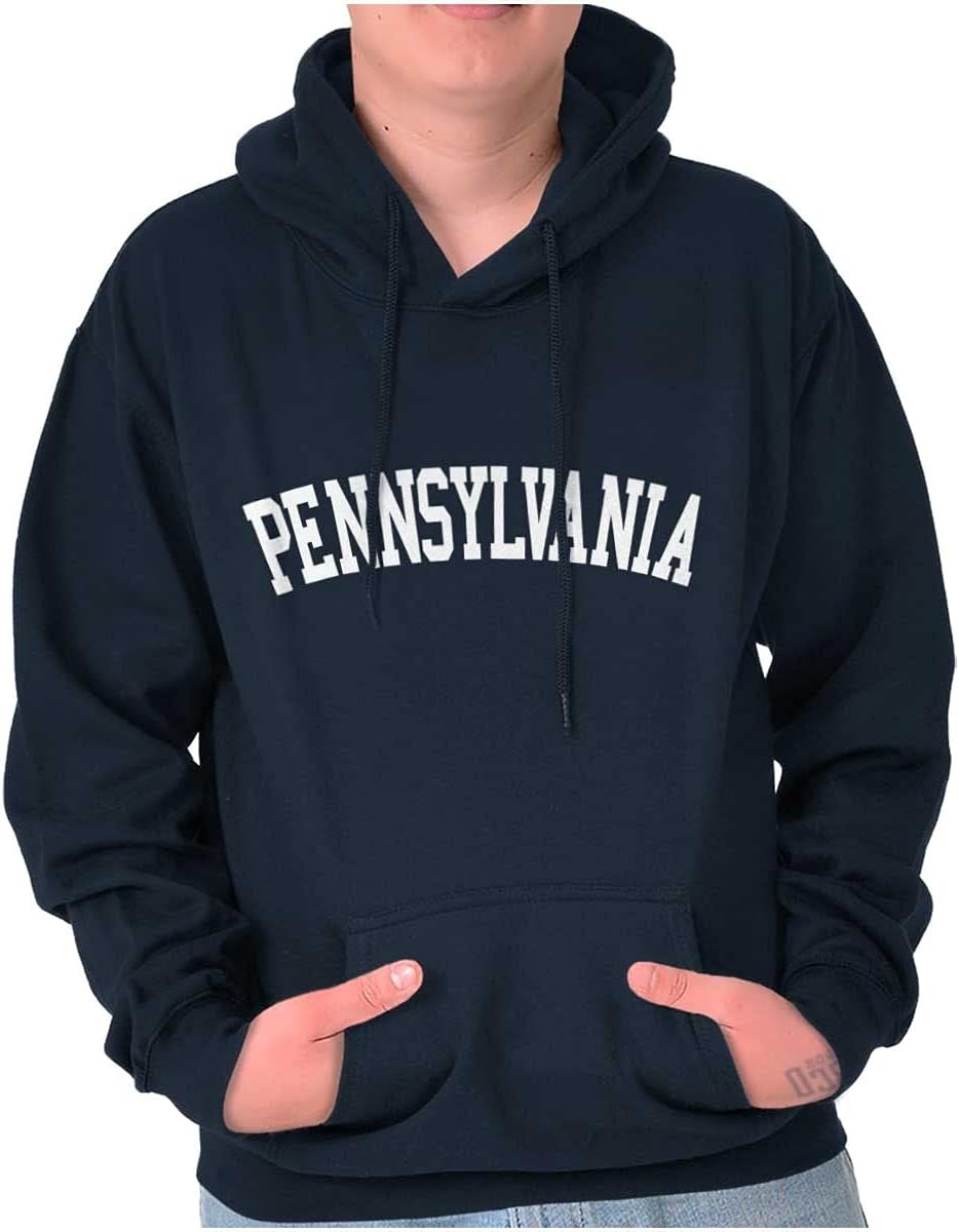 image:imageUSA State Simple Traditional Classic Hooded Sweatshirt Women MenNavy
