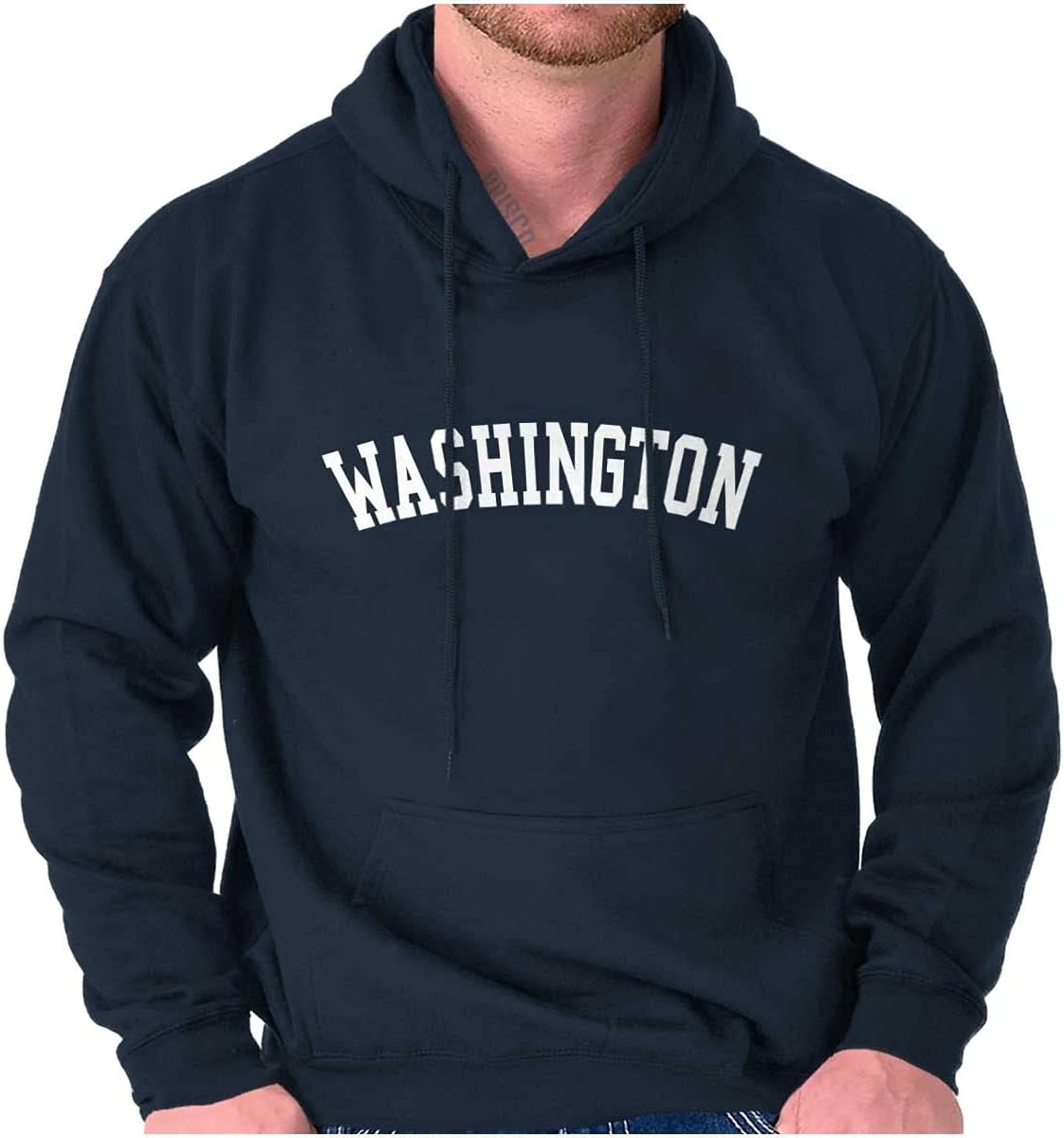 image:imageUSA State Simple Traditional Classic Hooded Sweatshirt Women MenNavy