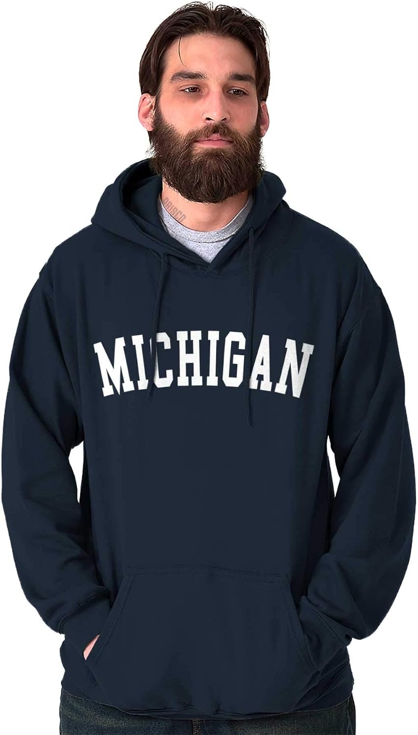 image:imageUSA State Simple Traditional Classic Hooded Sweatshirt Women MenNavy