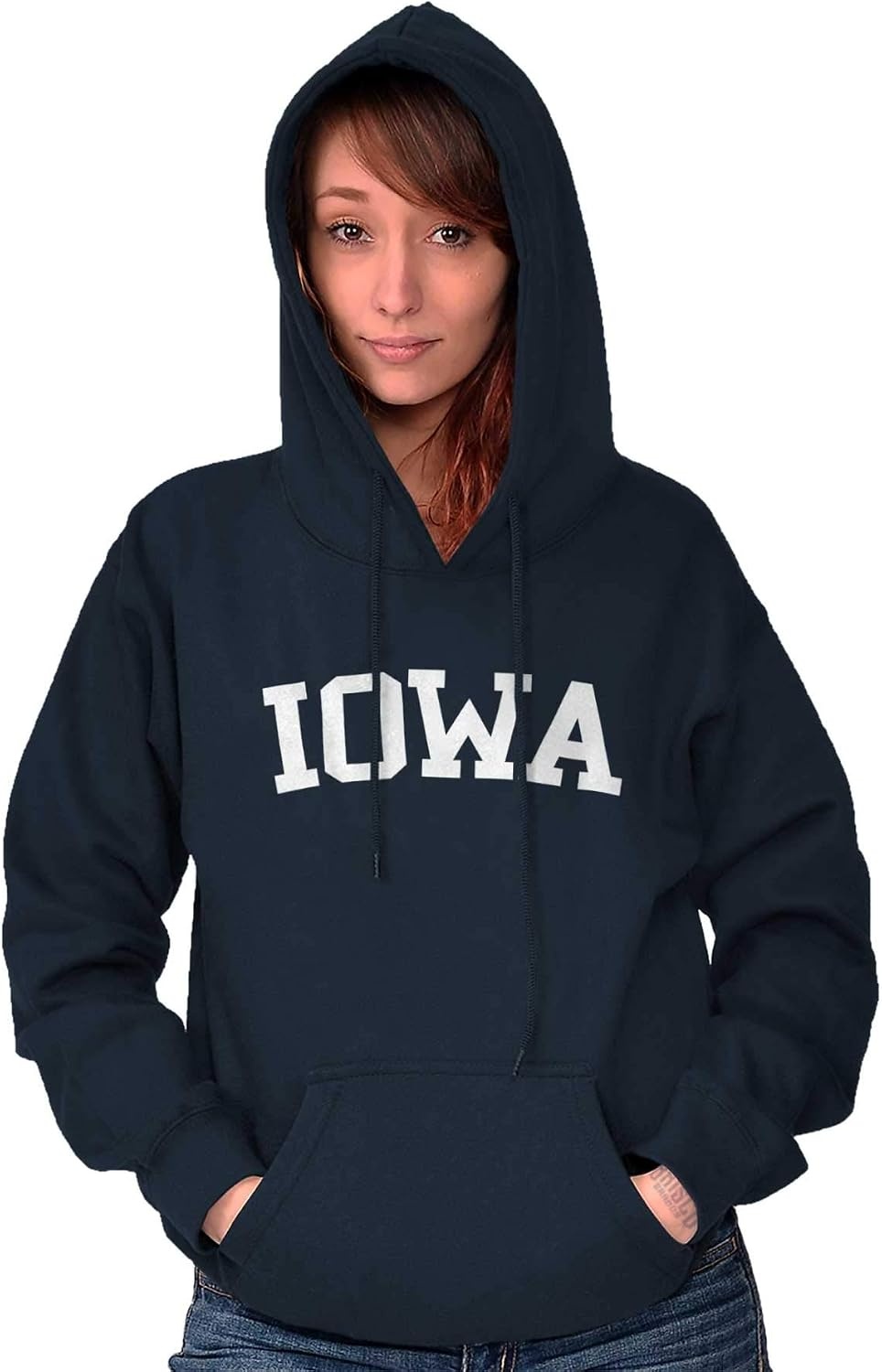 image:imageUSA State Simple Traditional Classic Hooded Sweatshirt Women MenNavy