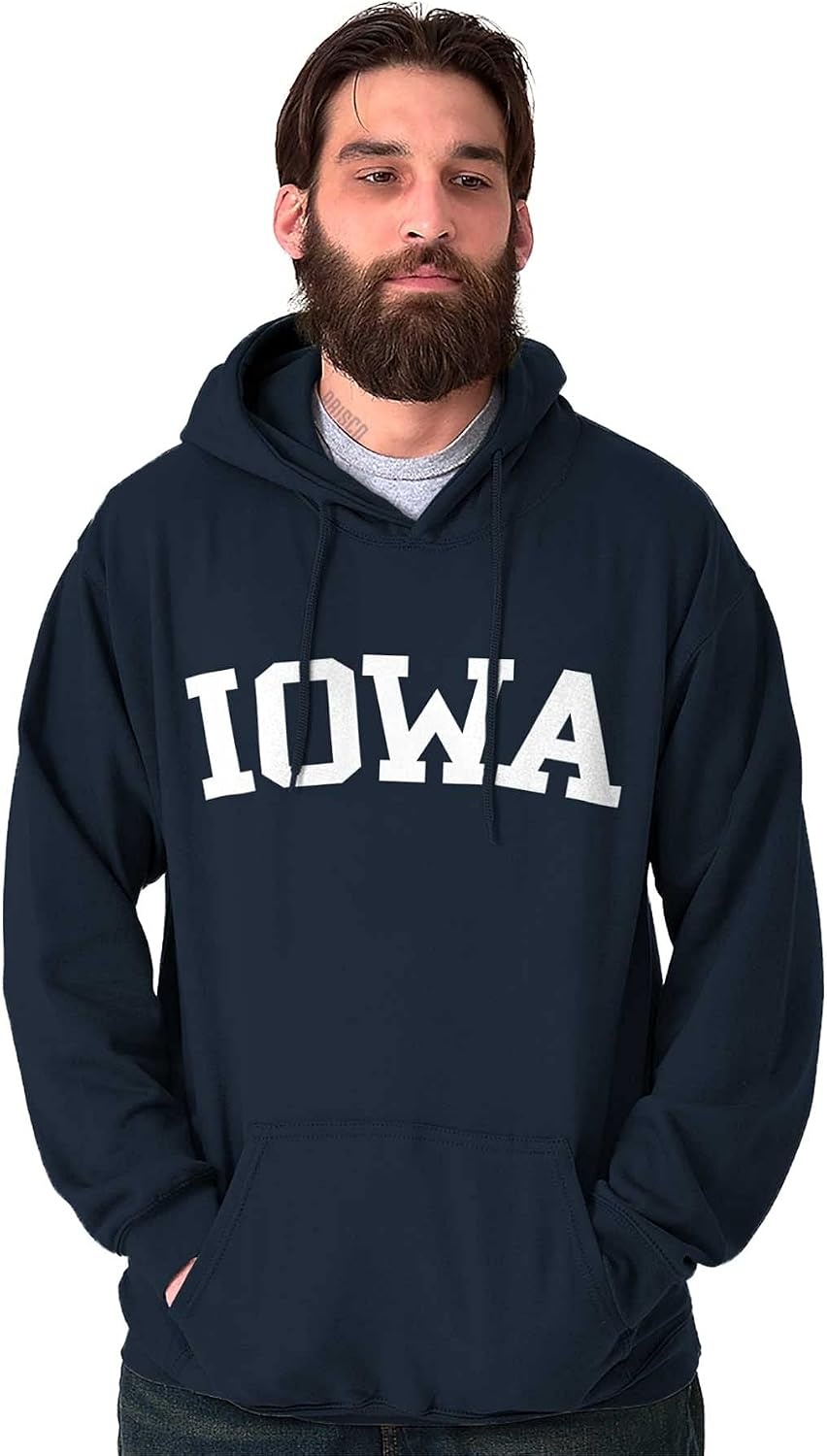 image:imageUSA State Simple Traditional Classic Hooded Sweatshirt Women MenNavy