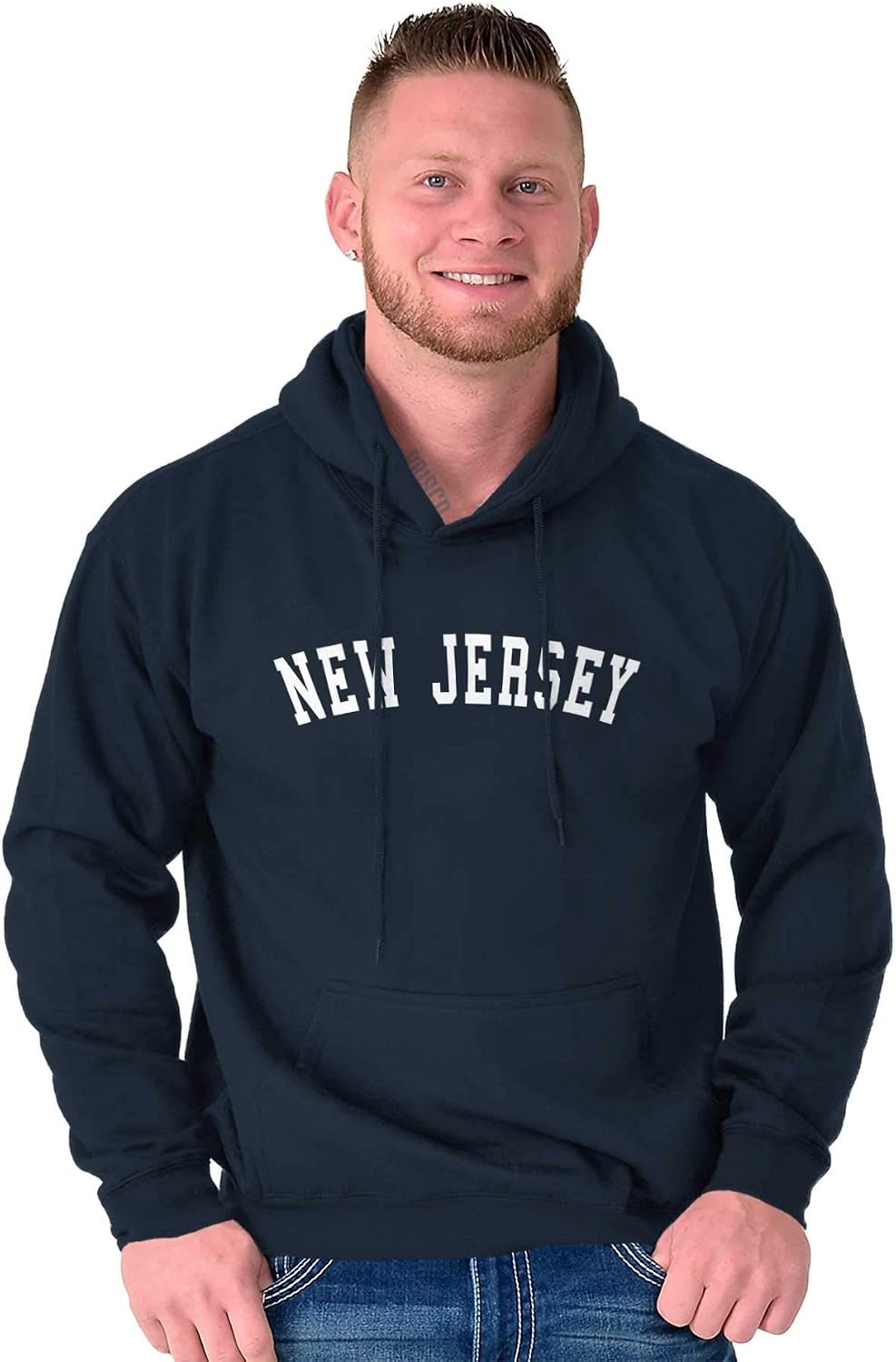image:imageUSA State Simple Traditional Classic Hooded Sweatshirt Women MenNavy