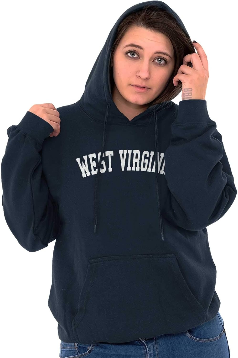 image:imageUSA State Simple Traditional Classic Hooded Sweatshirt Women MenNavy