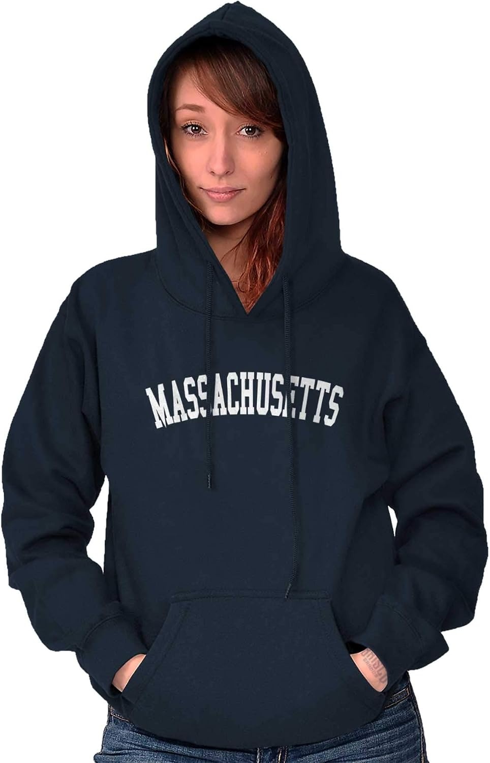 image:imageUSA State Simple Traditional Classic Hooded Sweatshirt Women MenNavy