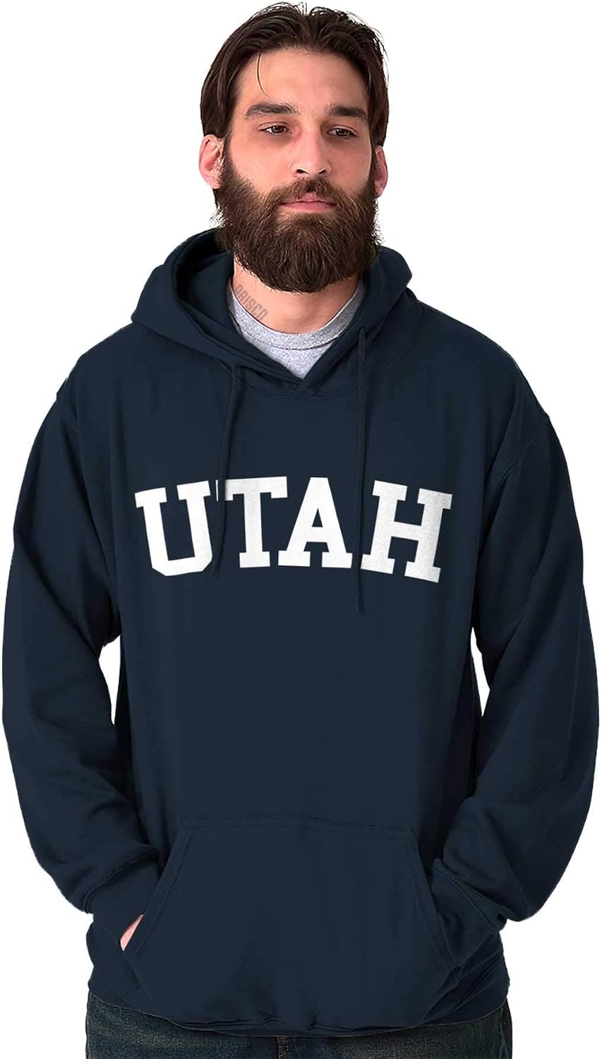 image:imageUSA State Simple Traditional Classic Hooded Sweatshirt Women MenNavy