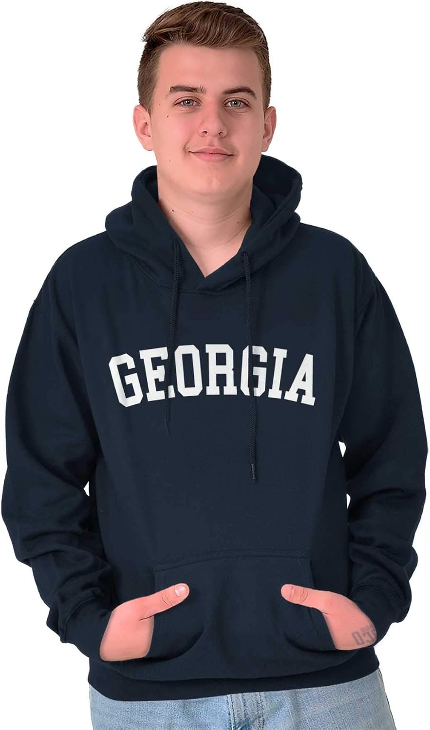 image:imageUSA State Simple Traditional Classic Hooded Sweatshirt Women MenNavy