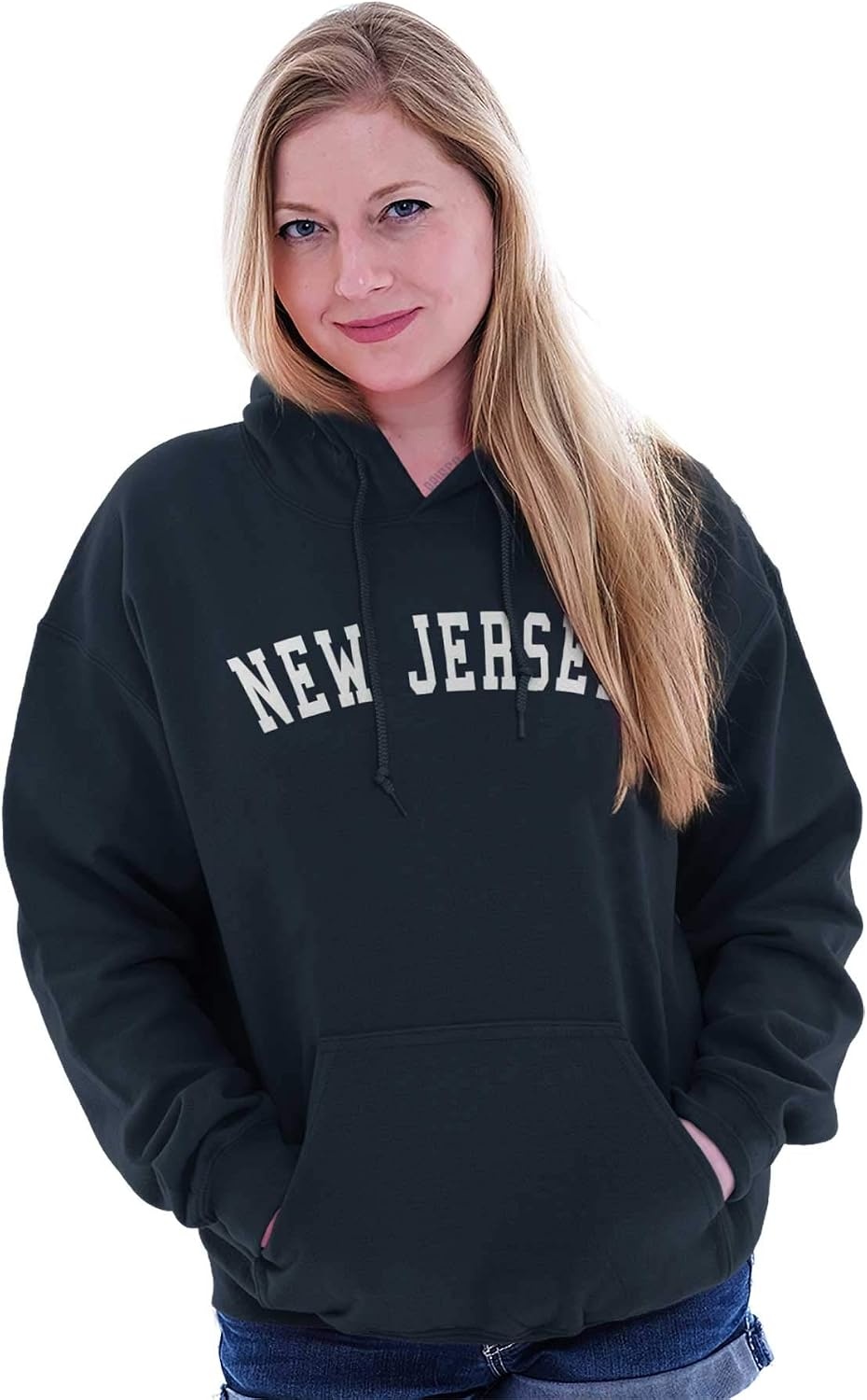 image:imageUSA State Simple Traditional Classic Hooded Sweatshirt Women MenNavy