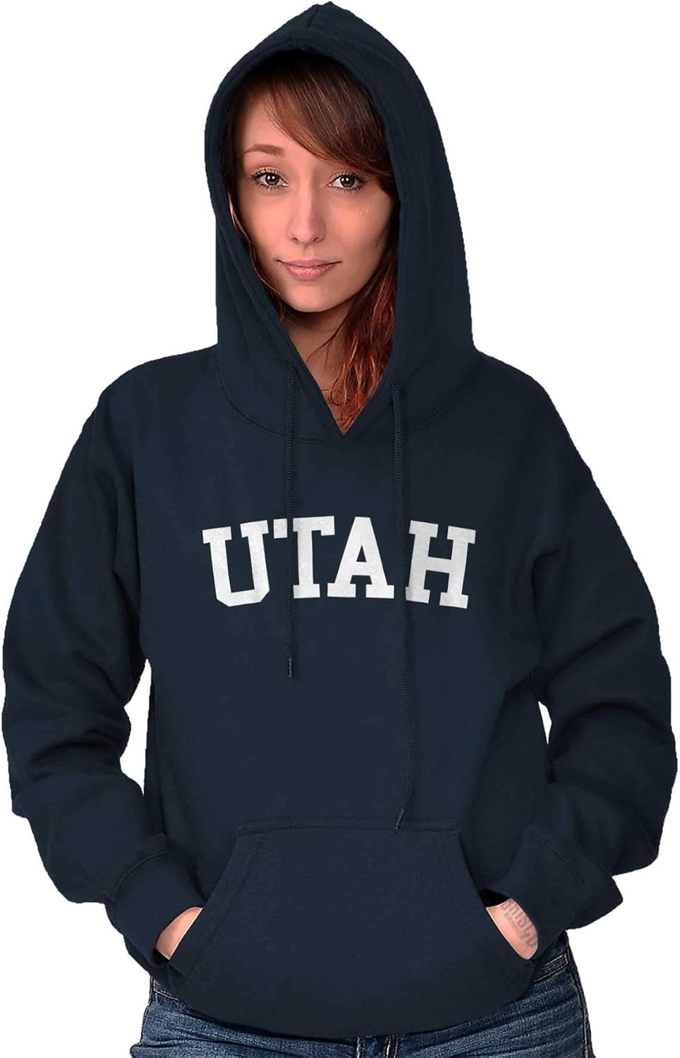 image:imageUSA State Simple Traditional Classic Hooded Sweatshirt Women MenNavy