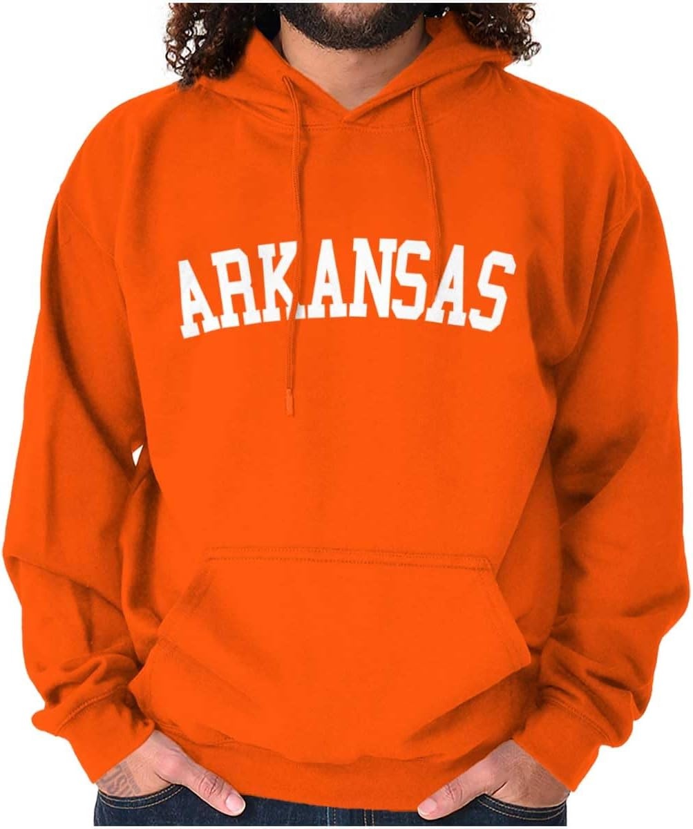 image:imageUSA State Simple Traditional Classic Hooded Sweatshirt Women MenOrange