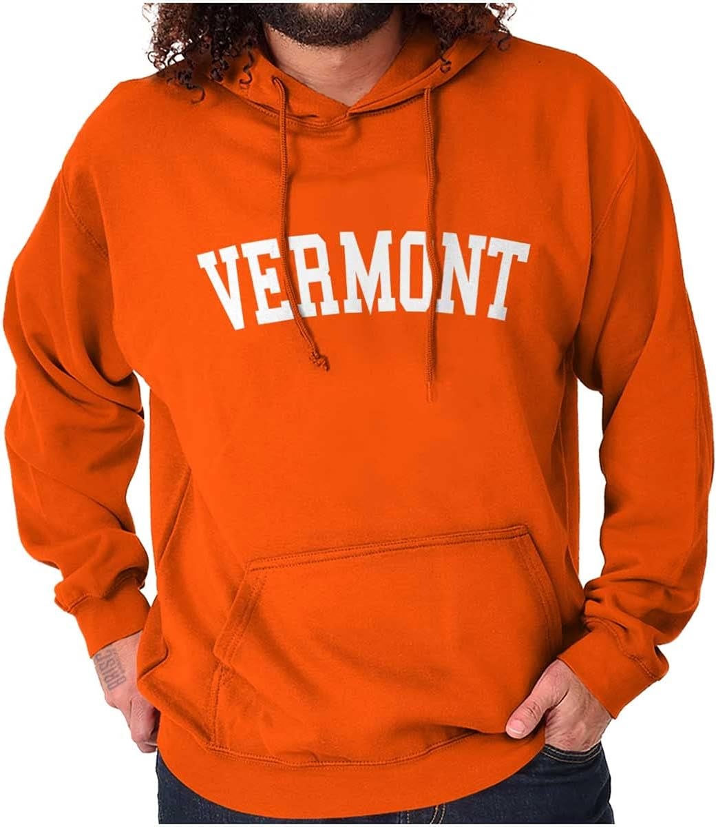 image:imageUSA State Simple Traditional Classic Hooded Sweatshirt Women MenOrange