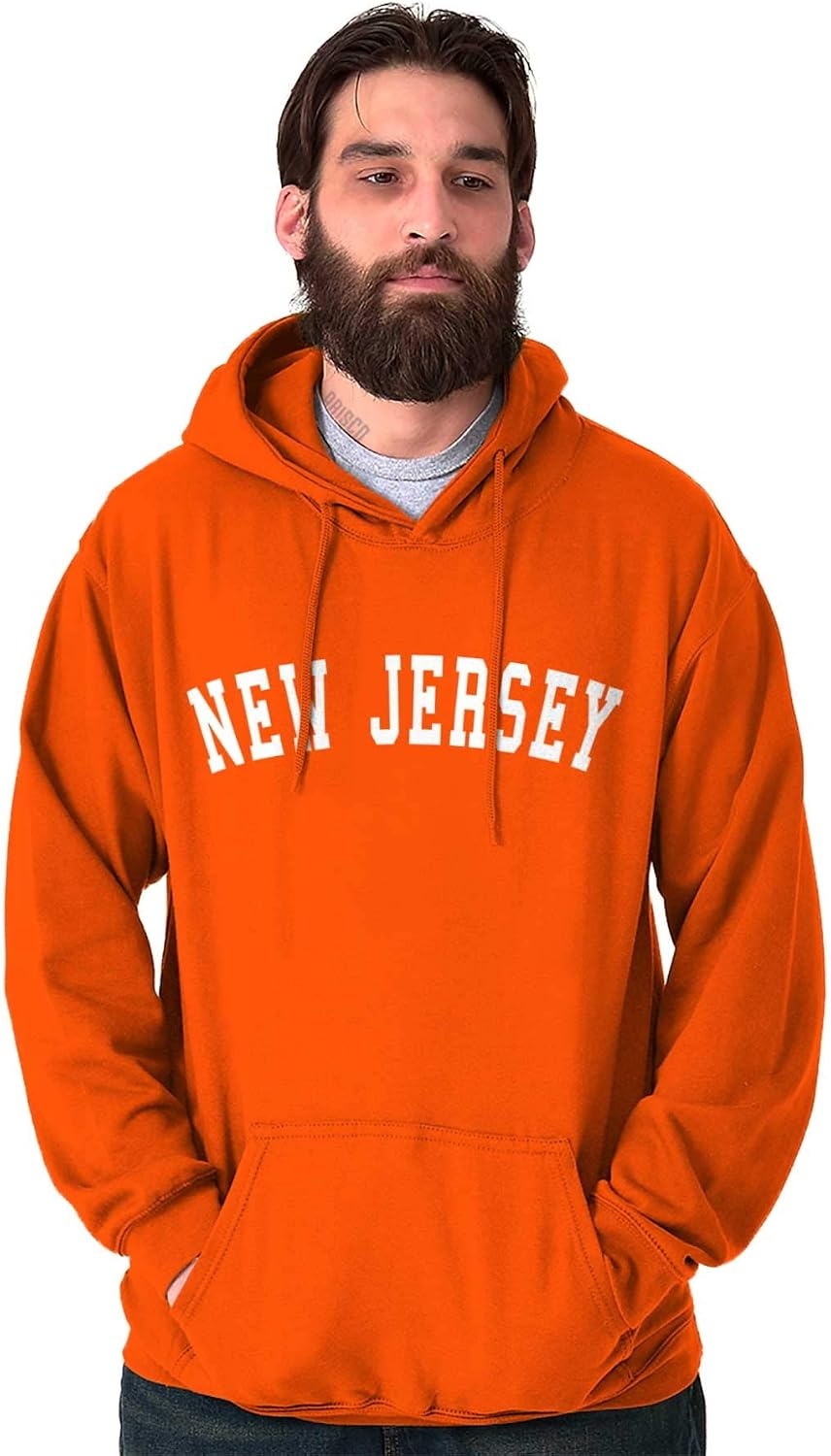 image:imageUSA State Simple Traditional Classic Hooded Sweatshirt Women MenOrange