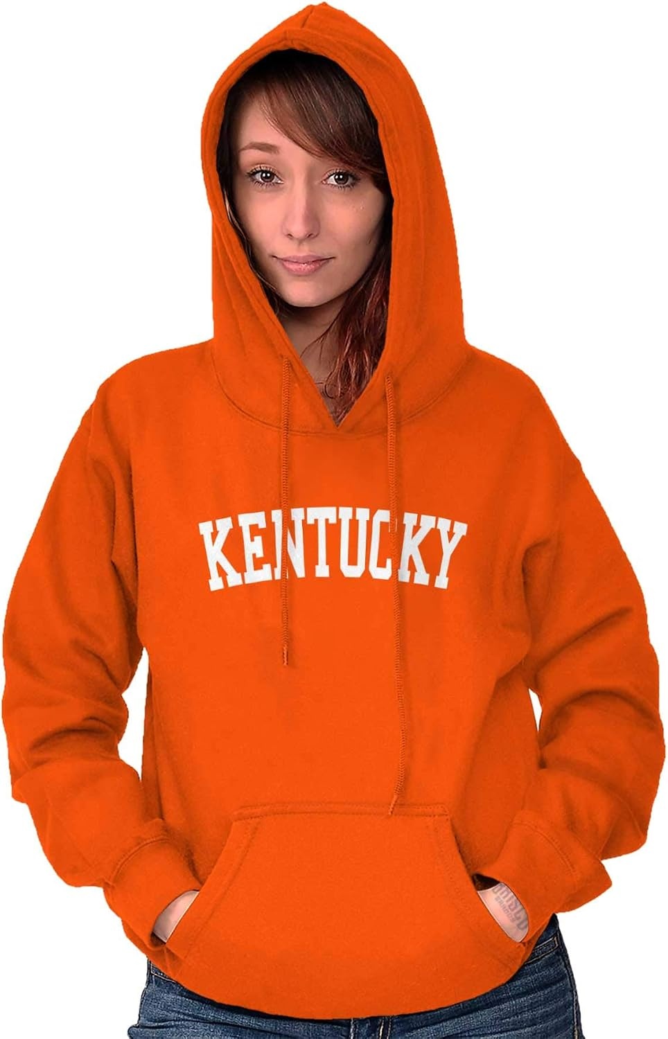image:imageUSA State Simple Traditional Classic Hooded Sweatshirt Women MenOrange