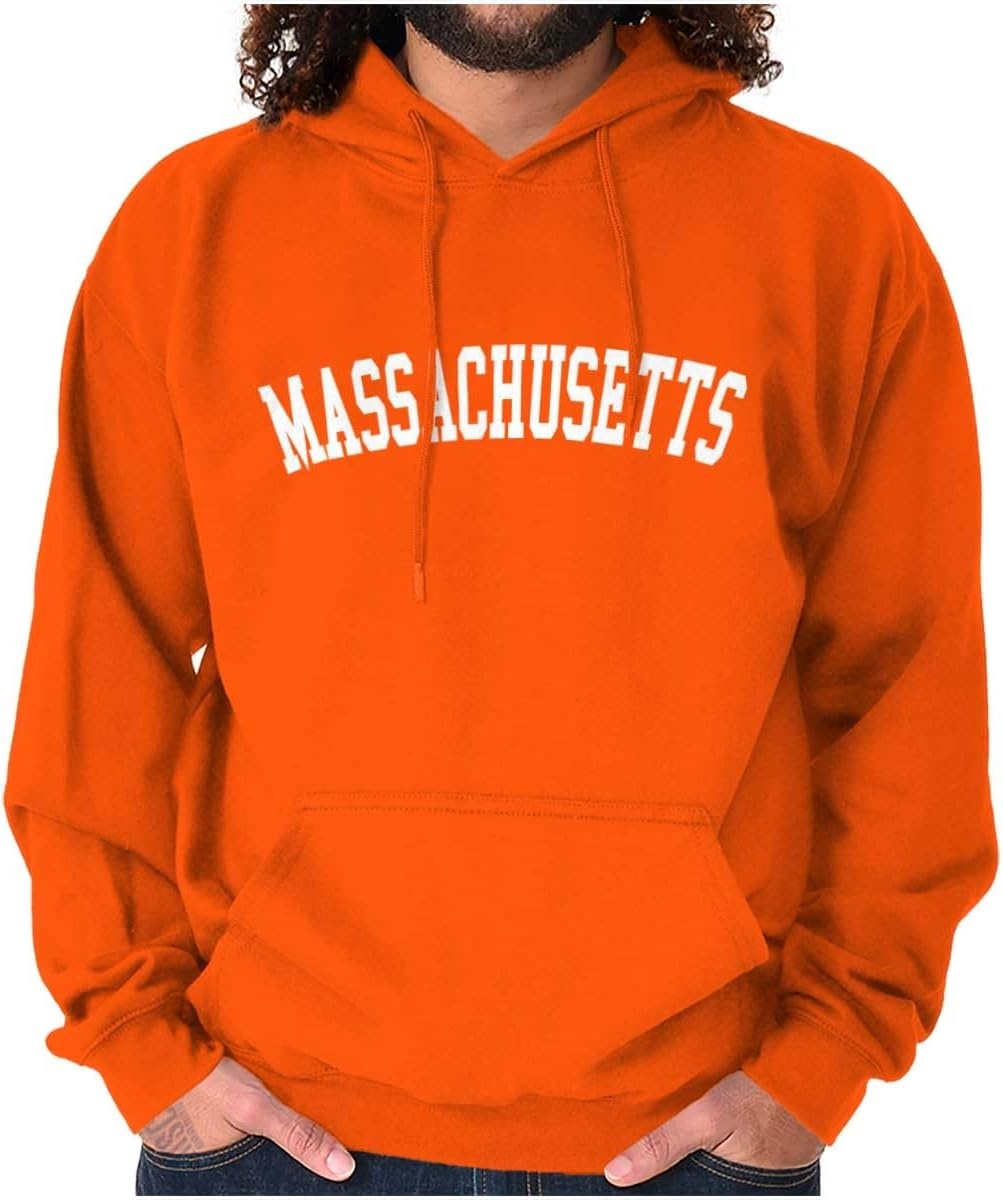 image:imageUSA State Simple Traditional Classic Hooded Sweatshirt Women MenOrange