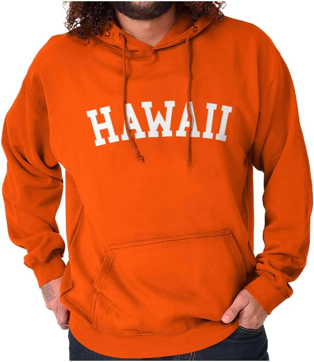 image:imageUSA State Simple Traditional Classic Hooded Sweatshirt Women MenOrange