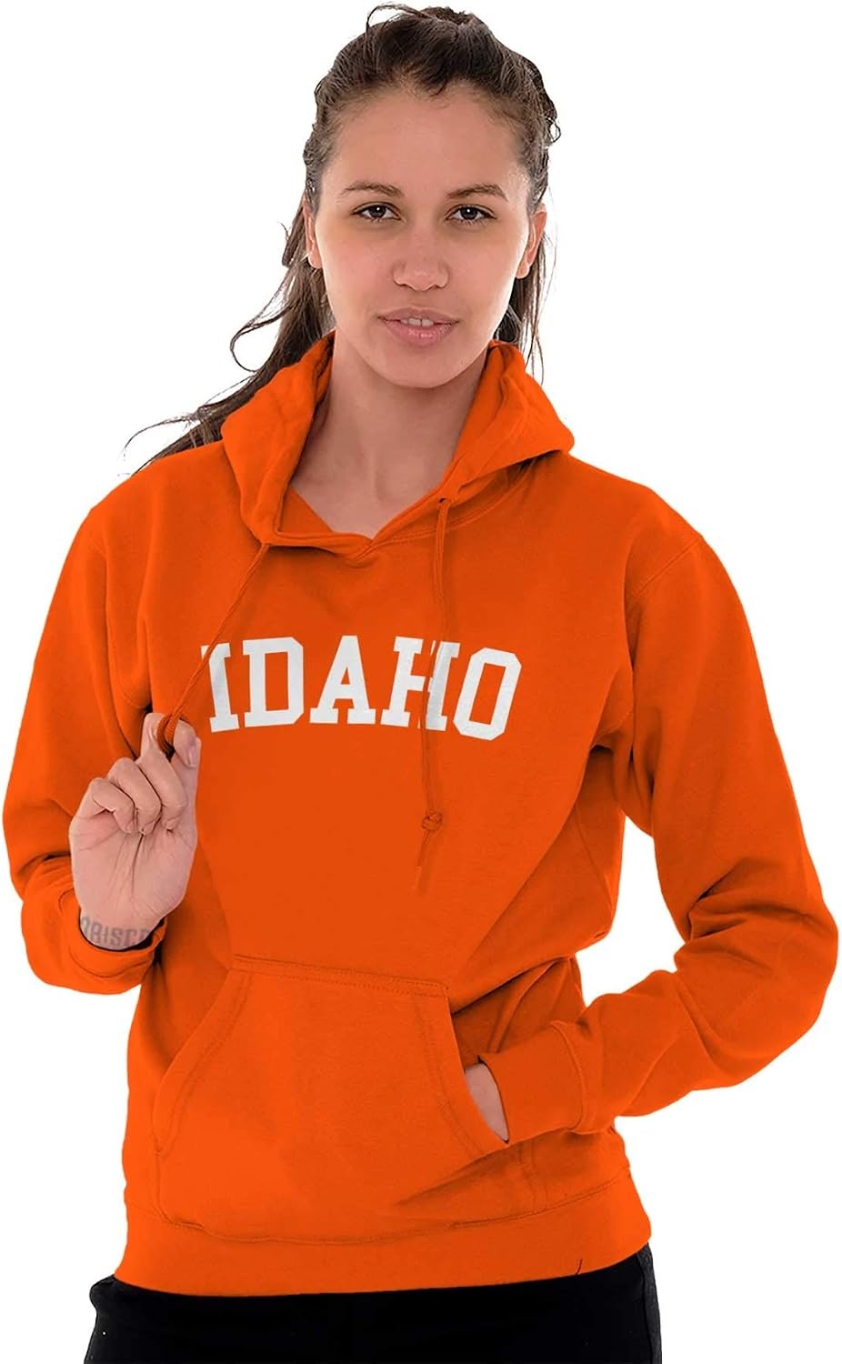 image:imageUSA State Simple Traditional Classic Hooded Sweatshirt Women MenOrange