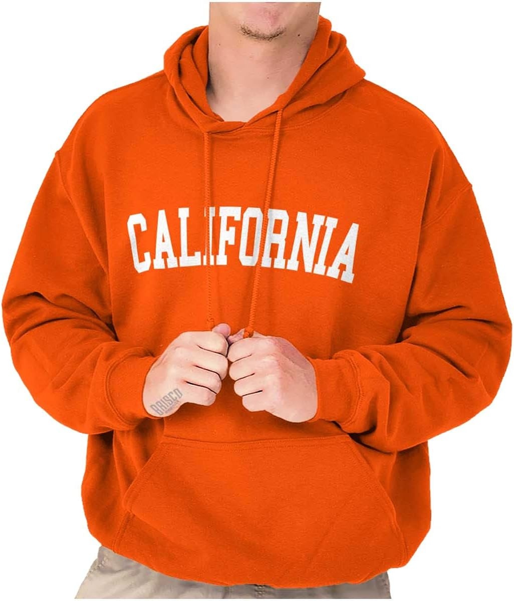 image:imageUSA State Simple Traditional Classic Hooded Sweatshirt Women MenOrange
