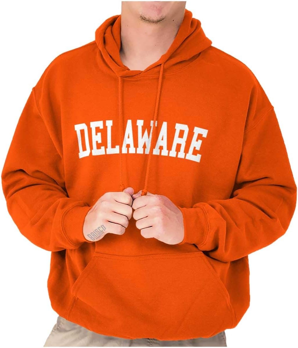 image:imageUSA State Simple Traditional Classic Hooded Sweatshirt Women MenOrange